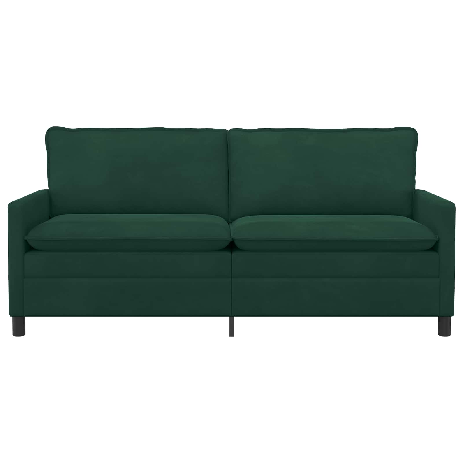 Sofa Tamnozelena 196 x 81 x 87,5 cm Baršun