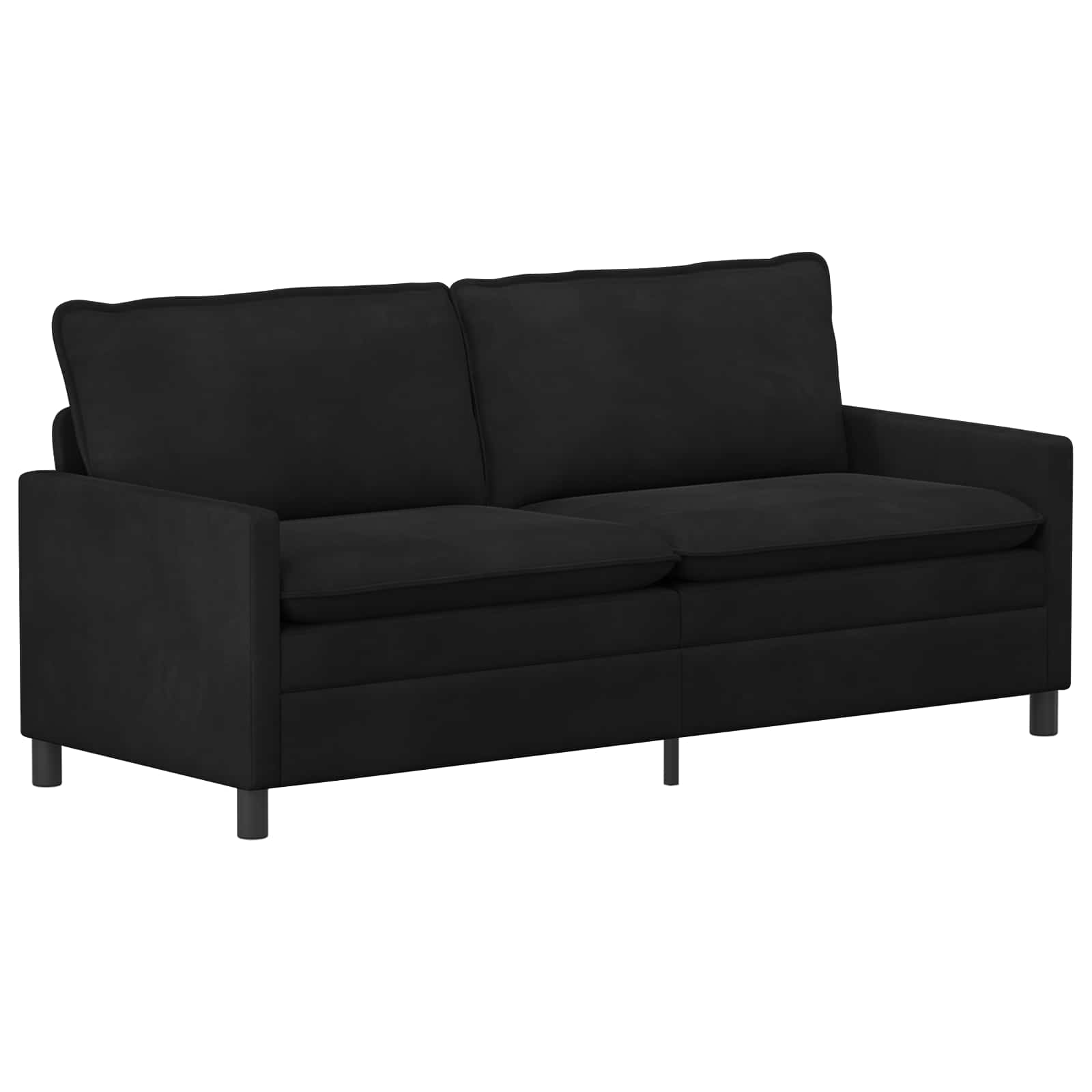 Sofa Crna 196 x 81 x 87,5 cm Baršun