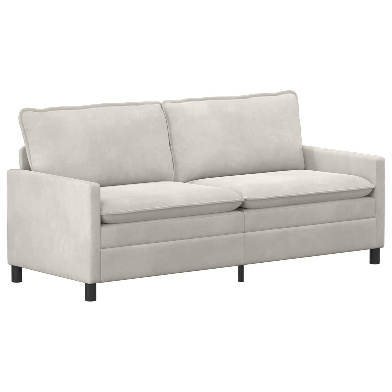 Sofa Krem 196 x 81 x 87,5 cm Baršun