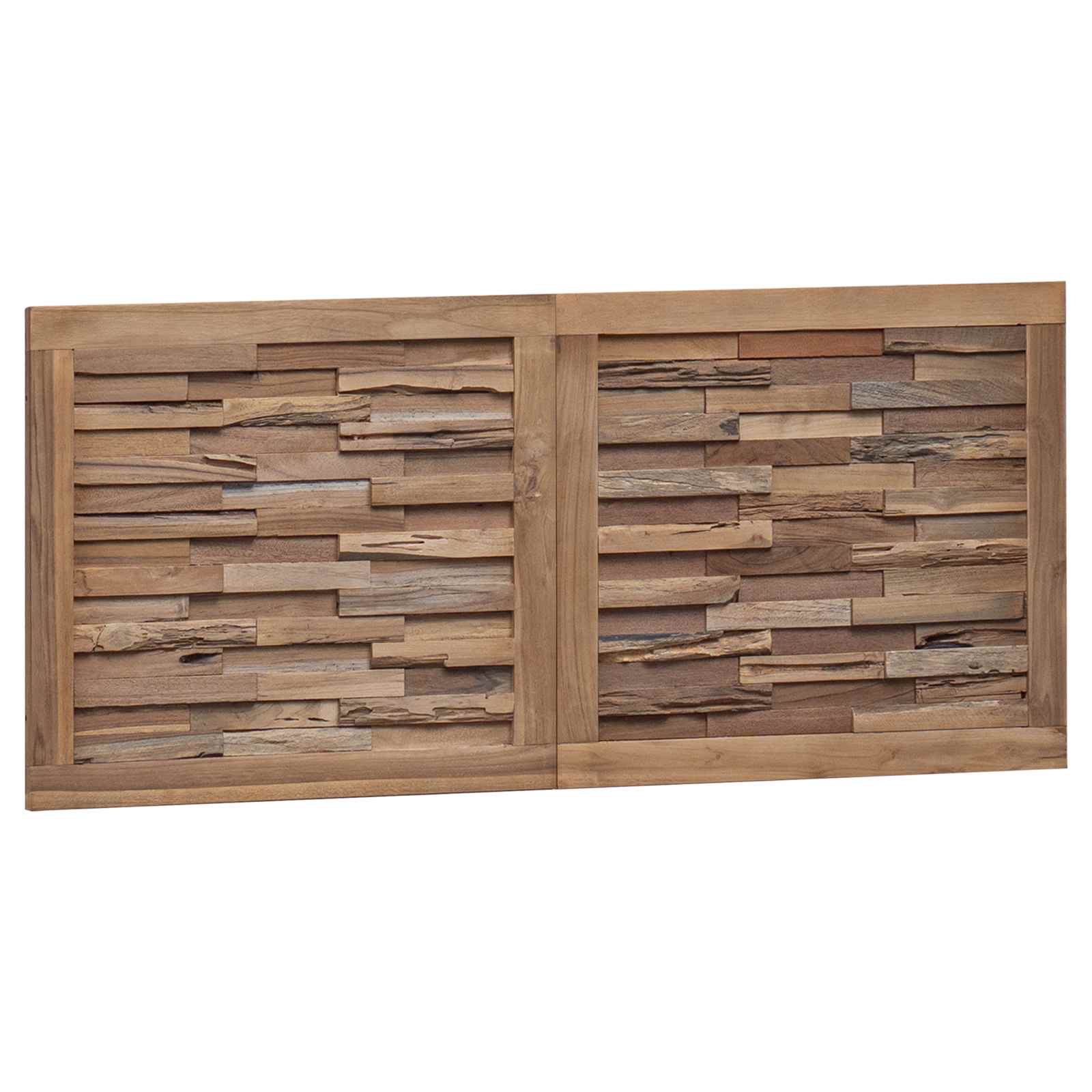 Uzglavlje Zidne Prirodna 120 cm Čvrsto teak drvo