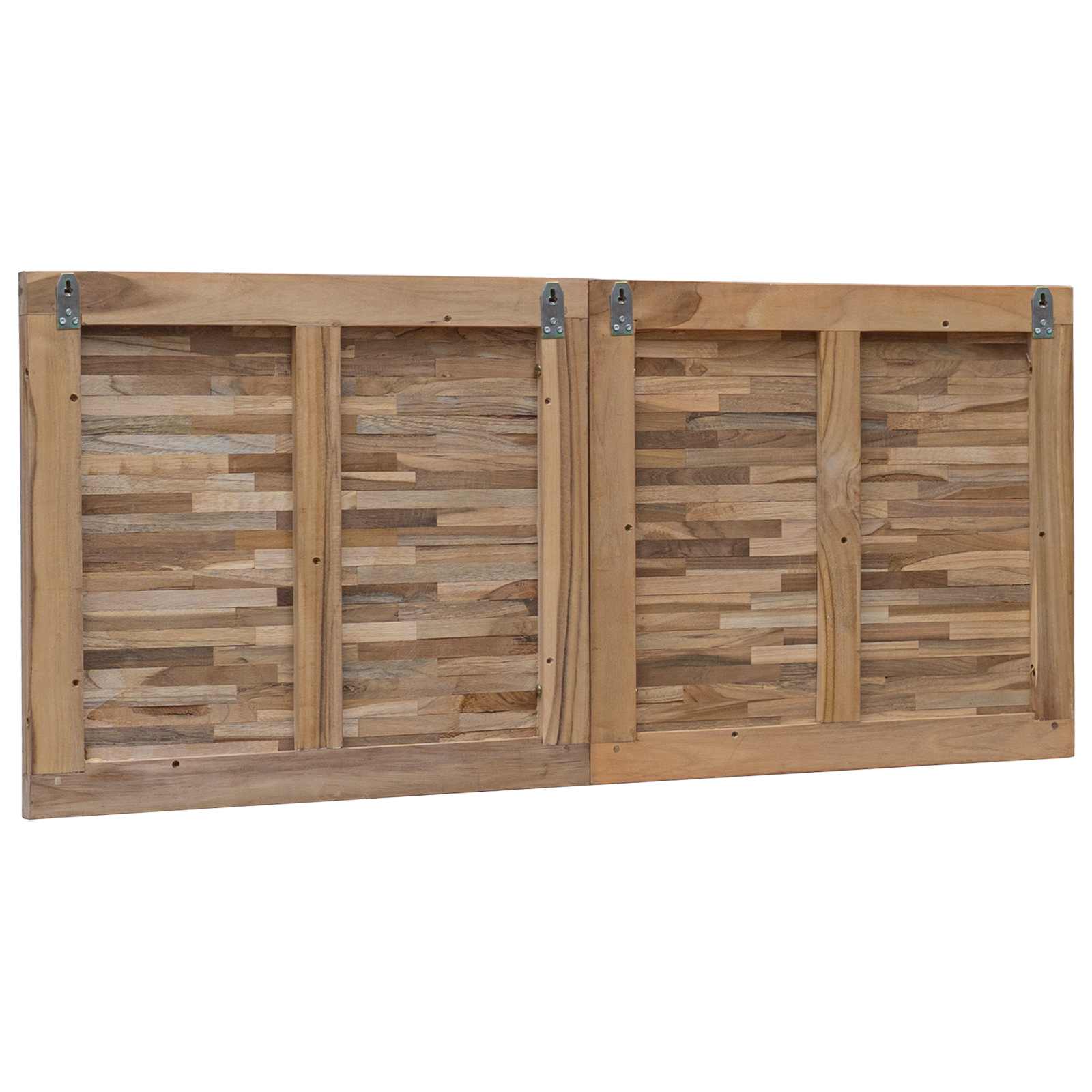 Uzglavlje Zidne Prirodna 120 cm Čvrsto teak drvo