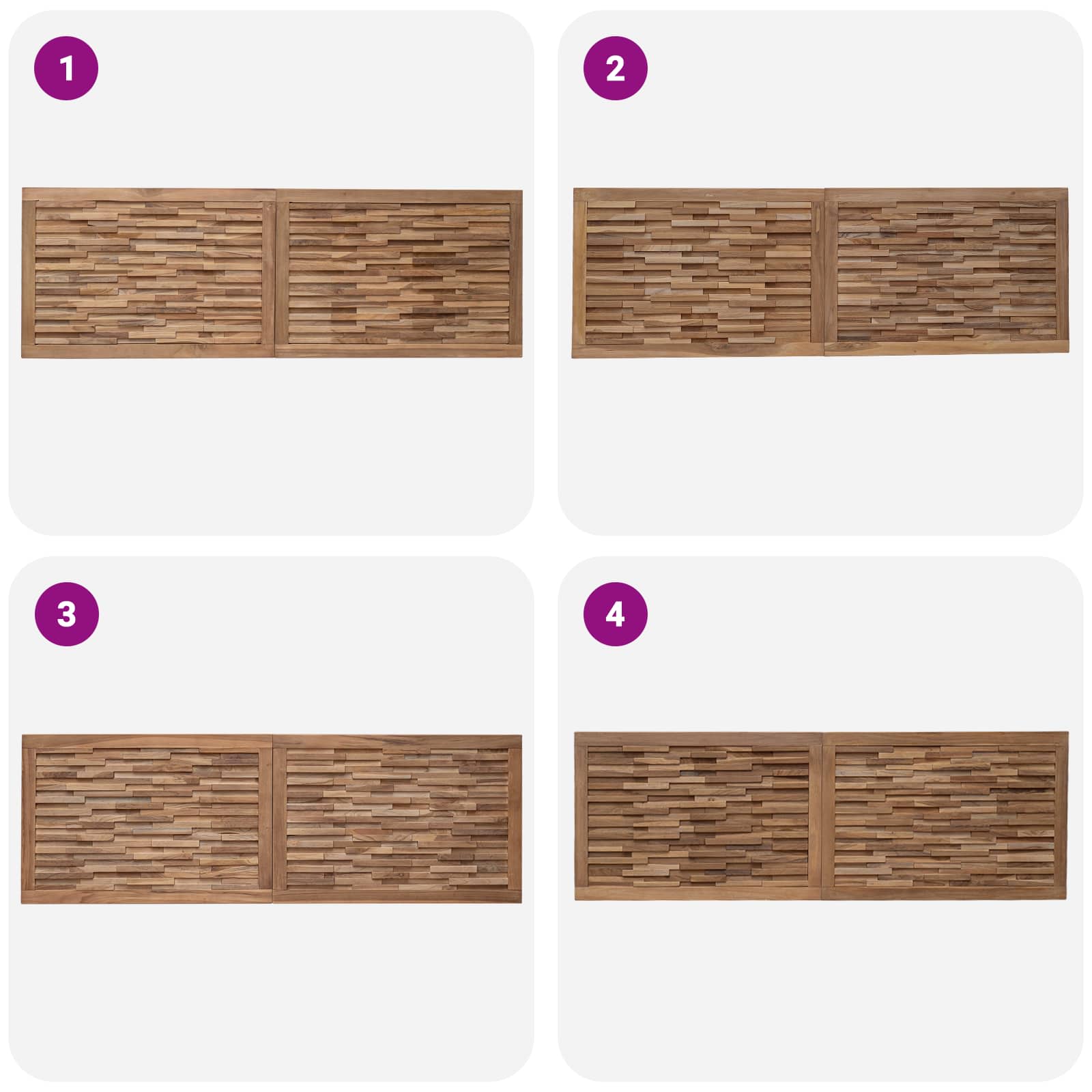 Uzglavlje Zidne Prirodna 160 cm Čvrsto teak drvo