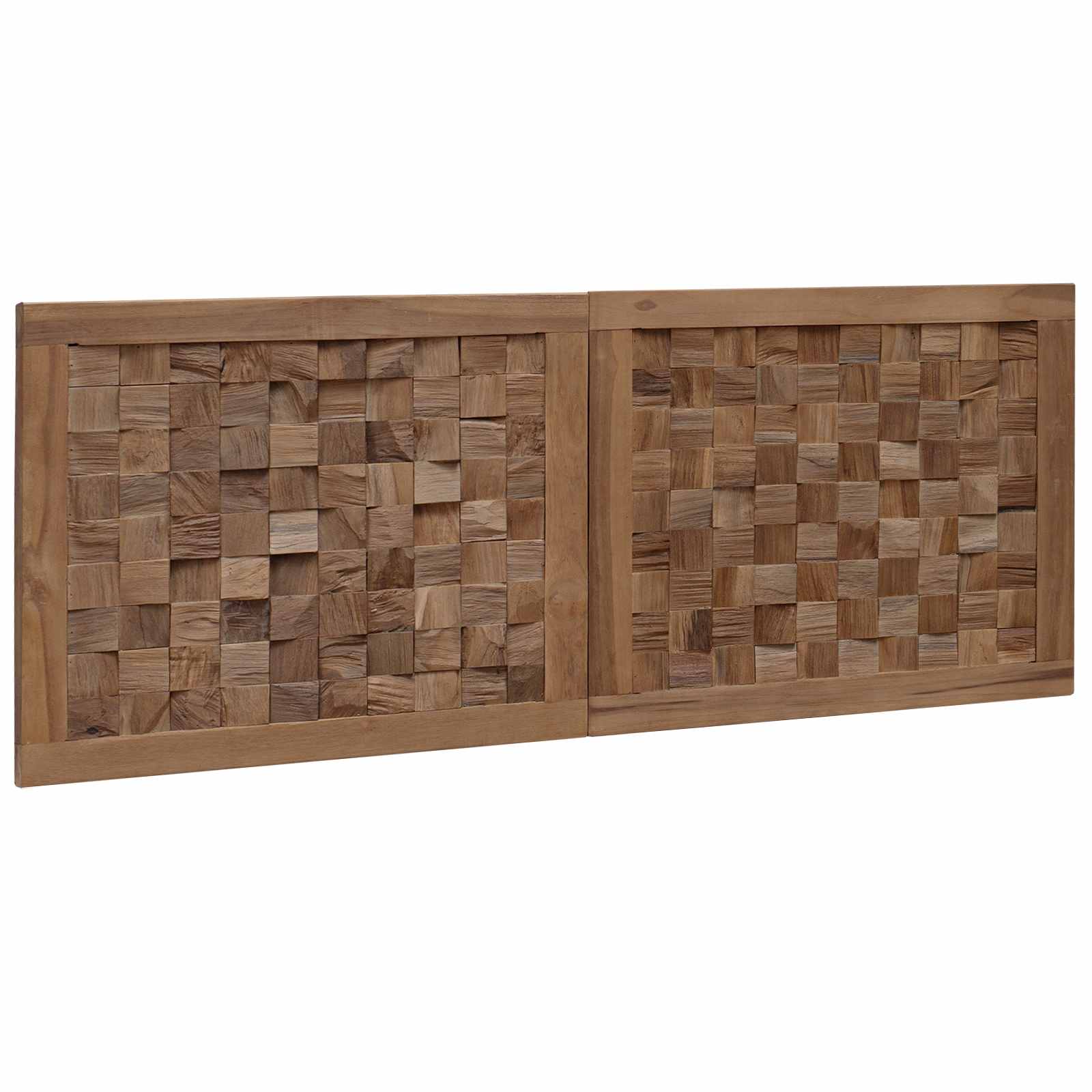 Uzglavlje Zidne Prirodna 120 cm Čvrsto teak drvo