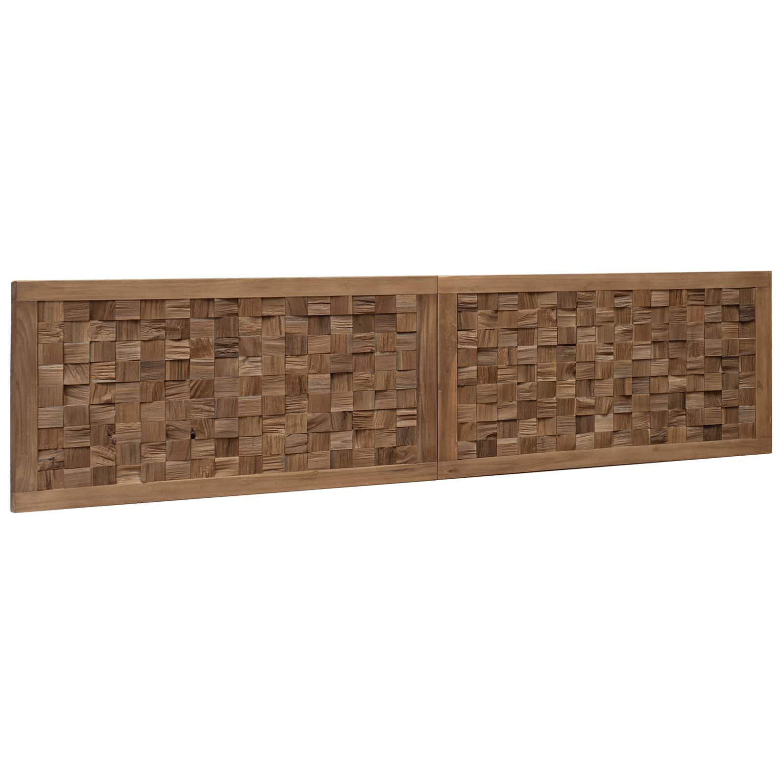 Uzglavlje Zidne Prirodna 180 cm Čvrsto teak drvo