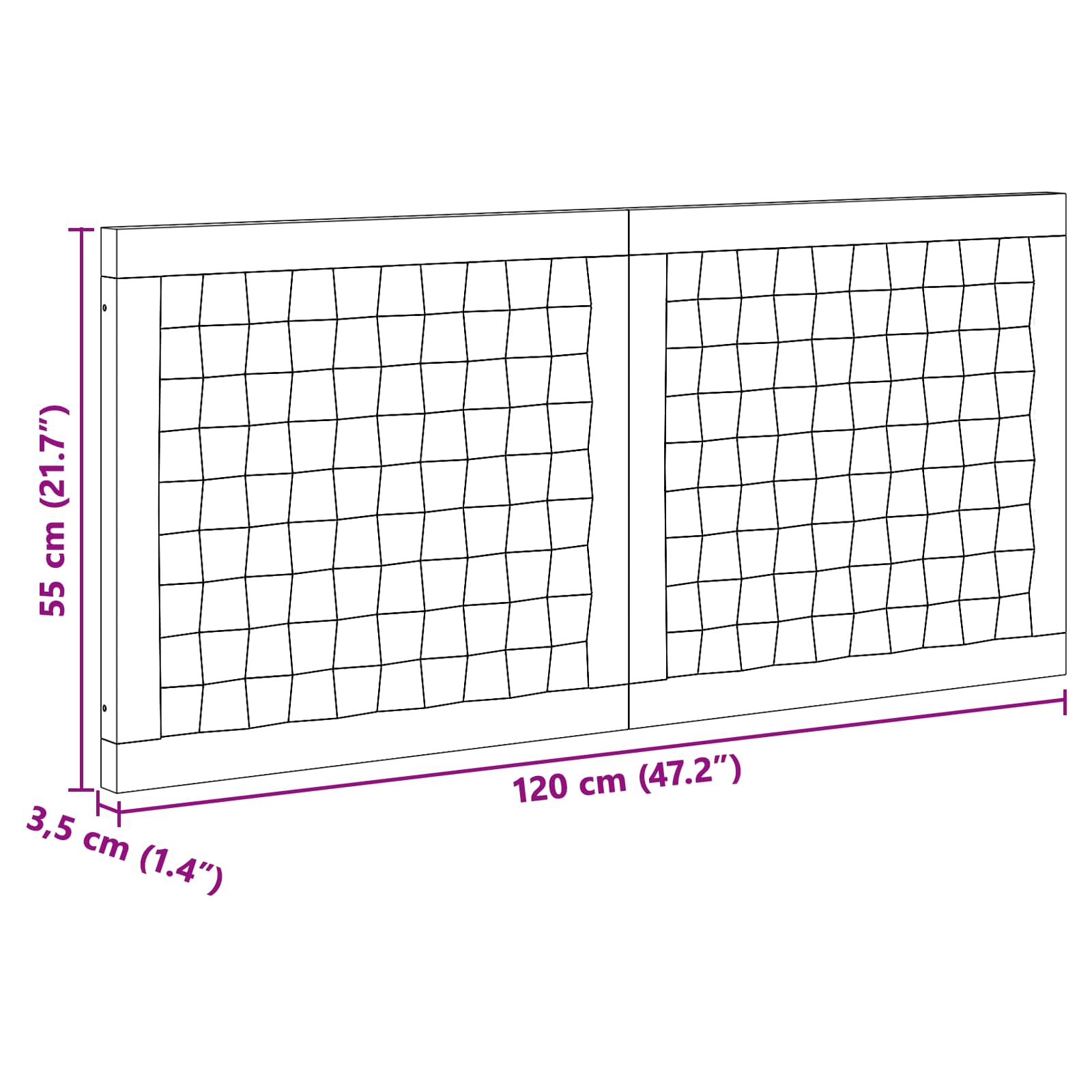 Uzglavlje Zidne Prirodna 120 cm Čvrsto teak drvo