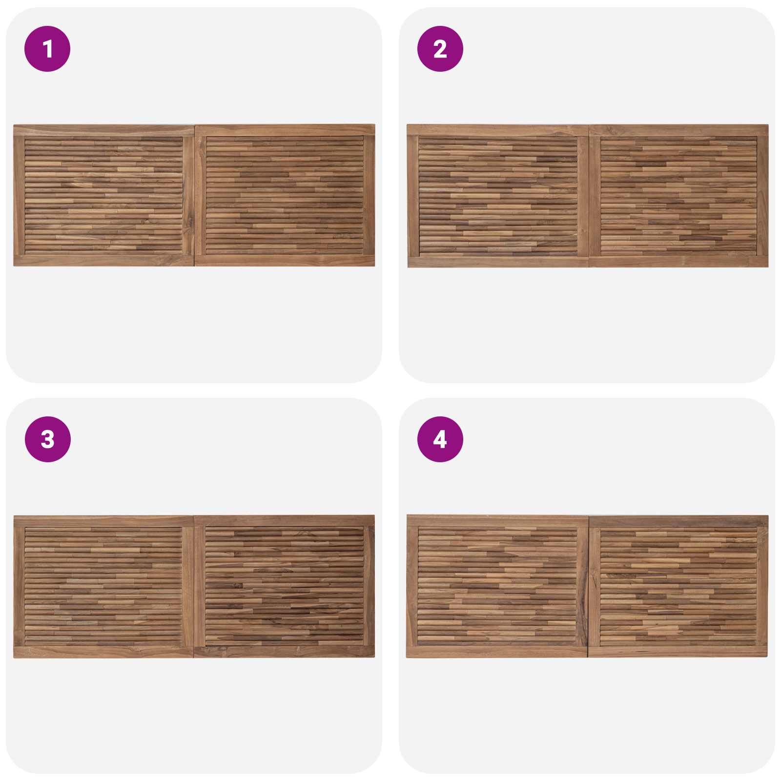 Uzglavlje Zidne Prirodna 140 cm Čvrsto teak drvo