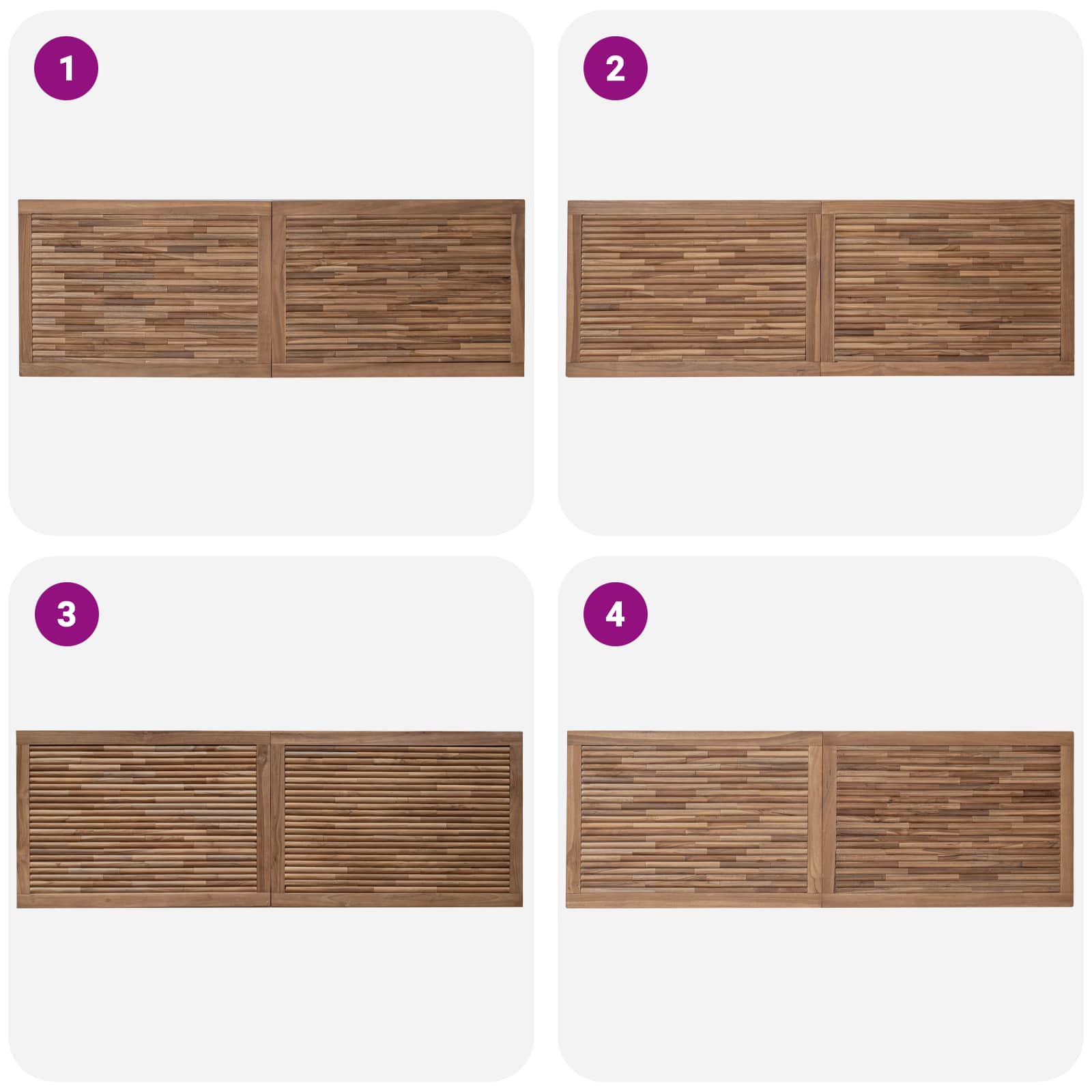 Uzglavlje Zidne Prirodna 160 cm Čvrsto teak drvo