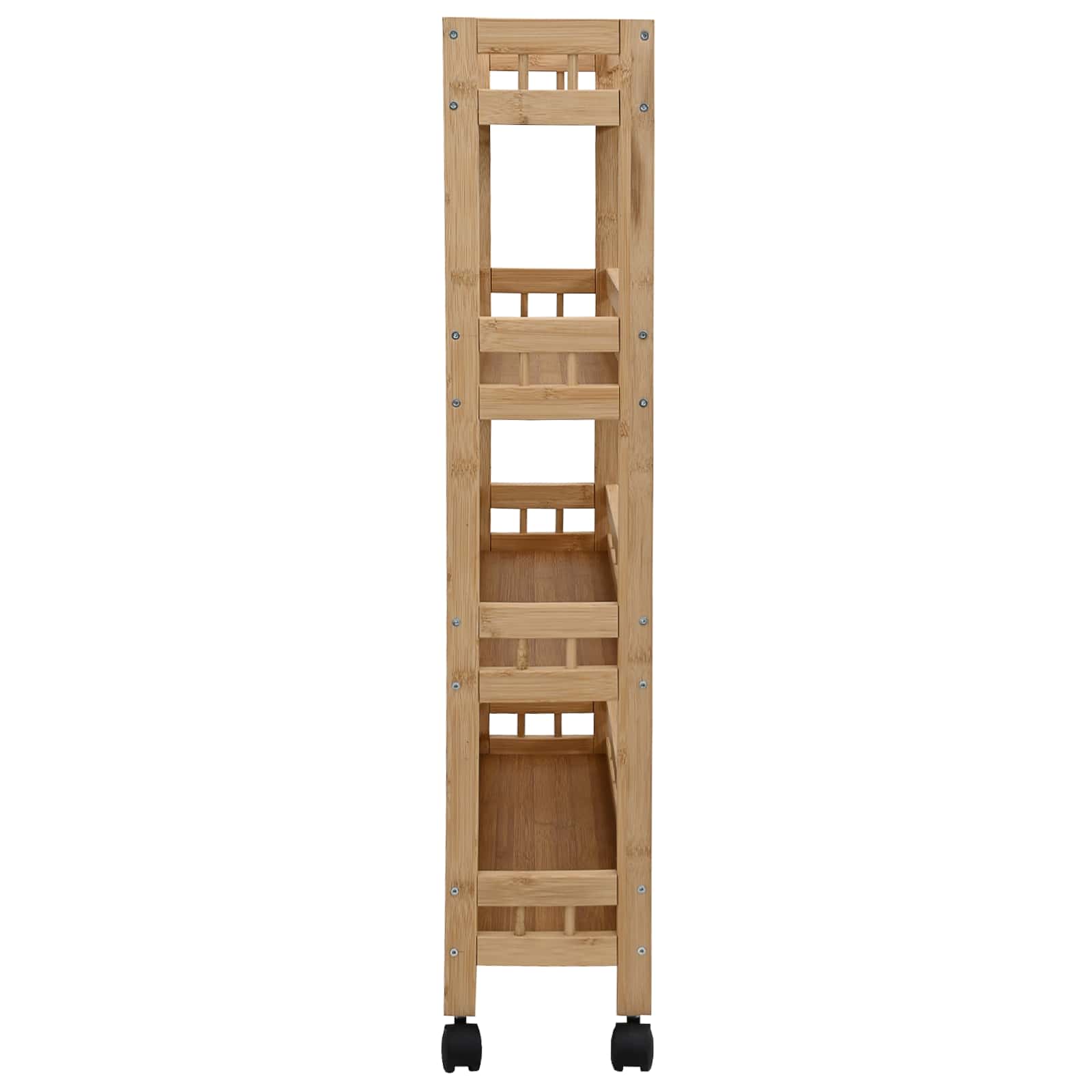 Kuhinjska Kolica s Kotačima Prirodna 60 x 18 x 97 cm Bambus