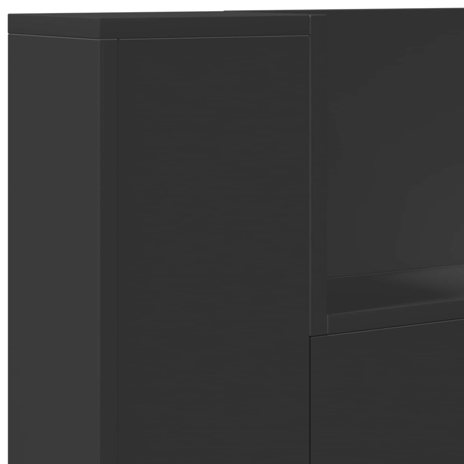 Uzglavlje Crna 100 x 16,5 x 103,5 cm Konstruirano drvo