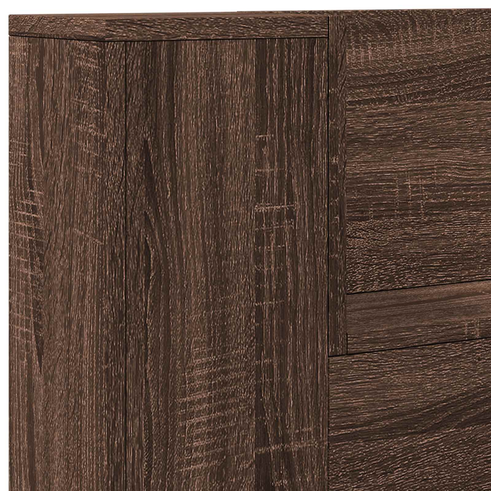 Uzglavlje Smeđi hrast 100 x 16,5 x 103,5 cm Konstruirano drvo