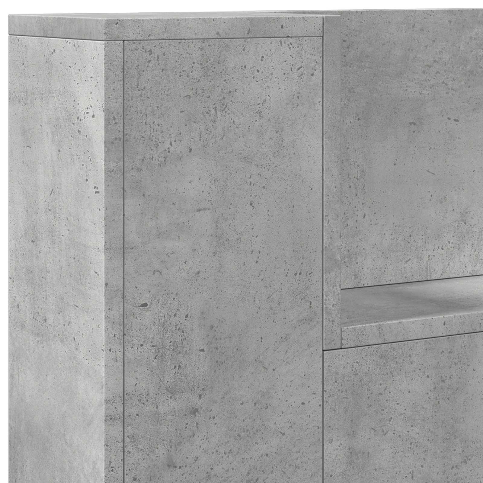 Uzglavlje Betonski sivi 100 x 16,5 x 103,5 cm Konstruirano drvo