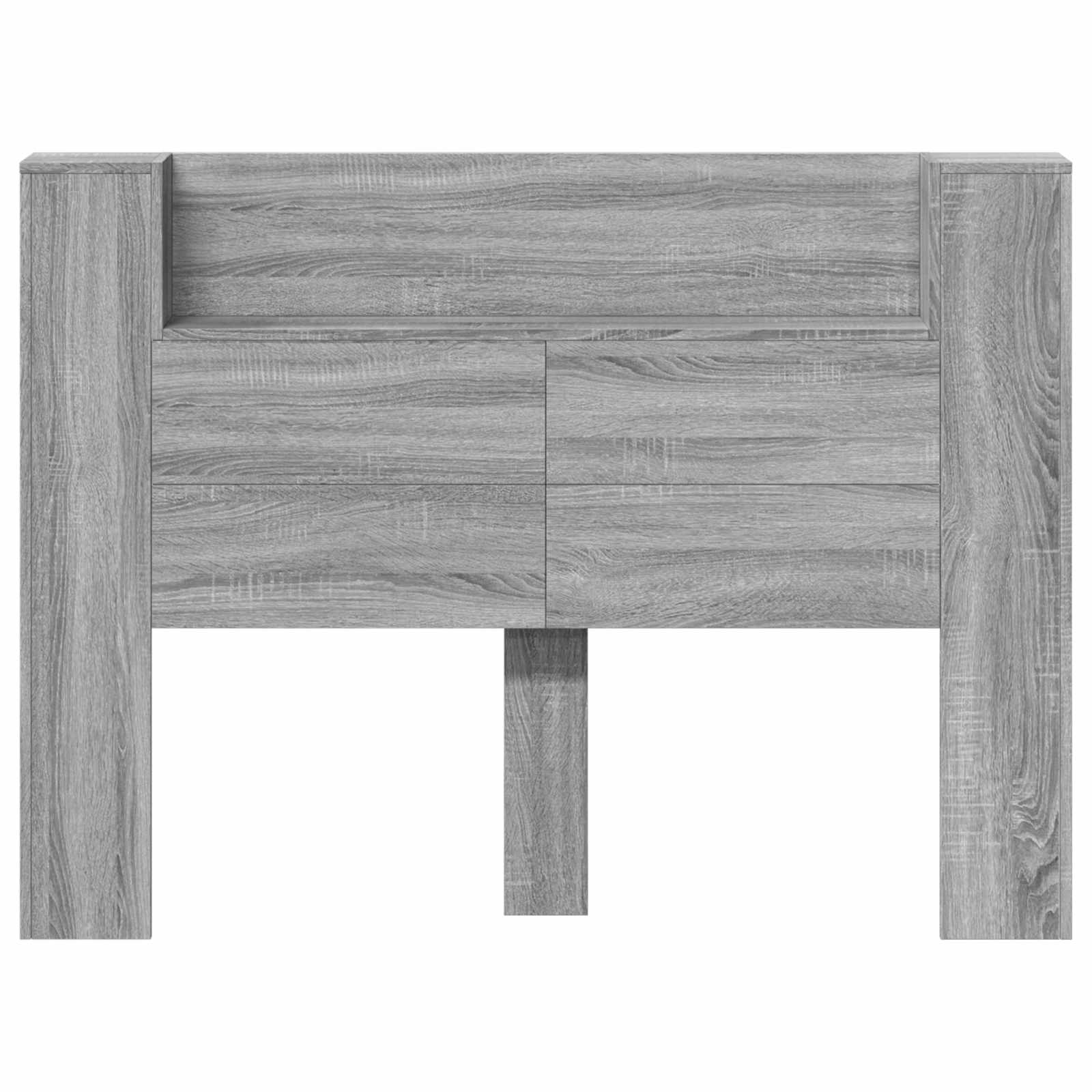 Uzglavlje Siva Sonoma 140 x 16,5 x 103,5 cm Konstruirano drvo