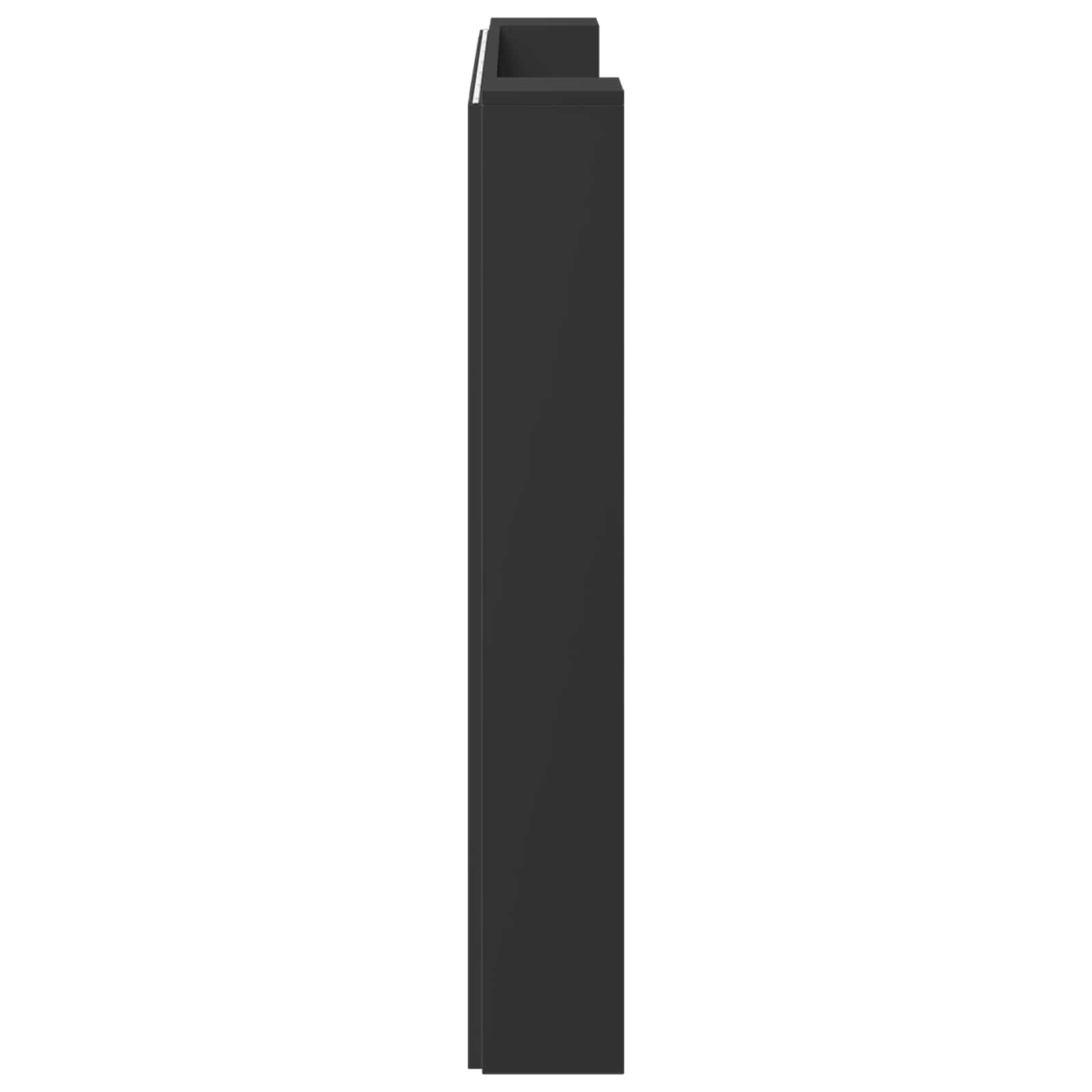 Uzglavlje Crna 140 x 16,5 x 103,5 cm Konstruirano drvo