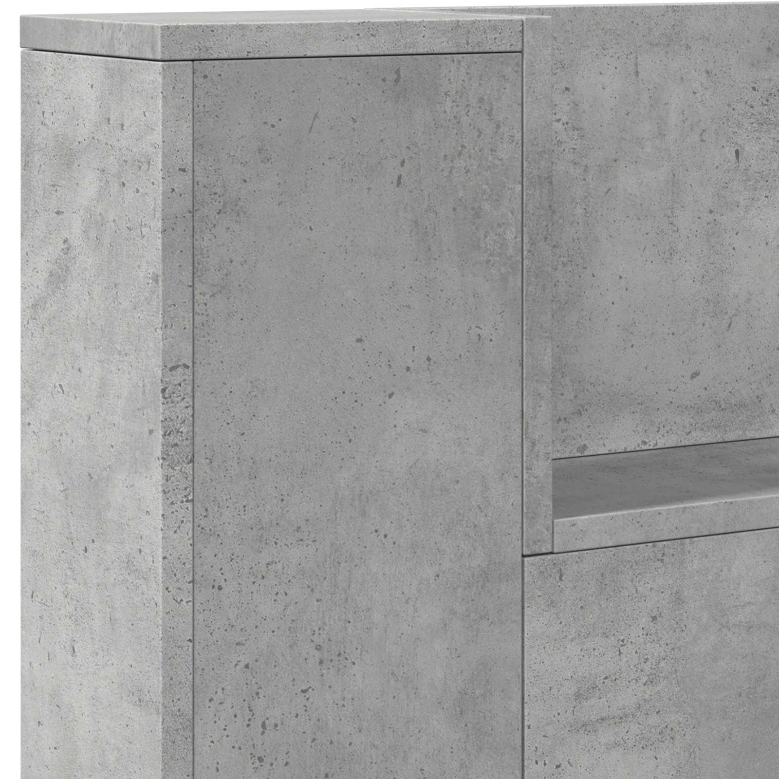 Uzglavlje Betonski sivi 140 x 16,5 x 103,5 cm Konstruirano drvo