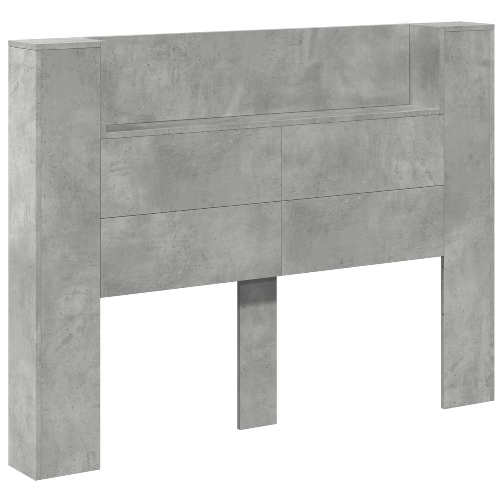 Uzglavlje Betonski sivi 140 x 16,5 x 103,5 cm Konstruirano drvo
