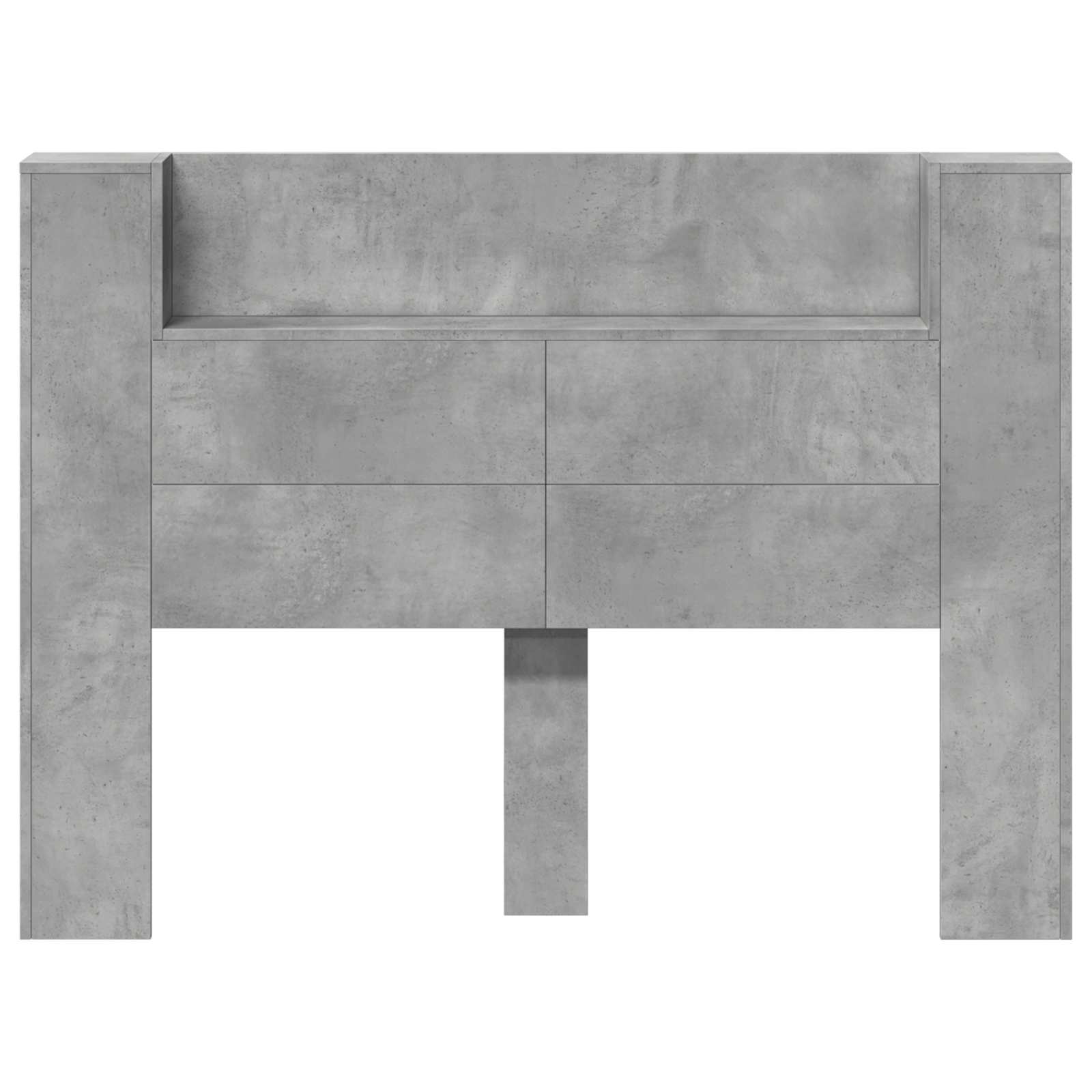 Uzglavlje Betonski sivi 140 x 16,5 x 103,5 cm Konstruirano drvo
