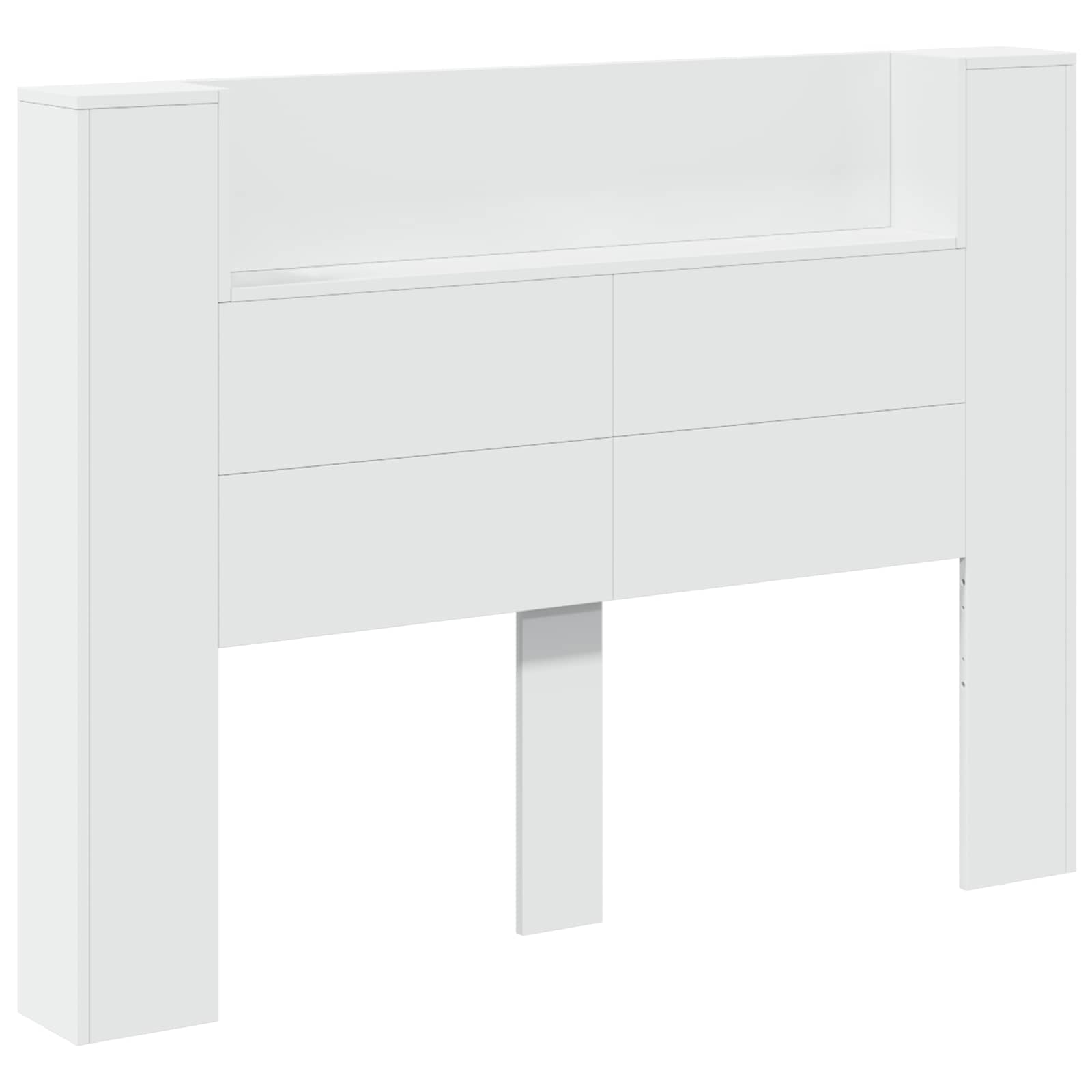 Uzglavlje Bijelo 140 x 16,5 x 103,5 cm Konstruirano drvo