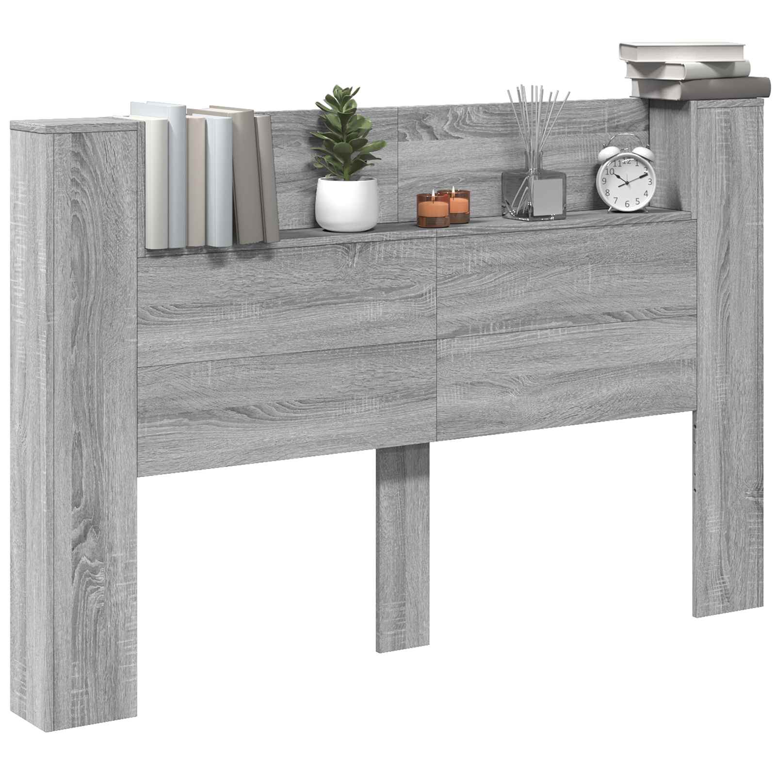 Uzglavlje Siva Sonoma 160 x 16,5 x 103,5 cm Konstruirano drvo