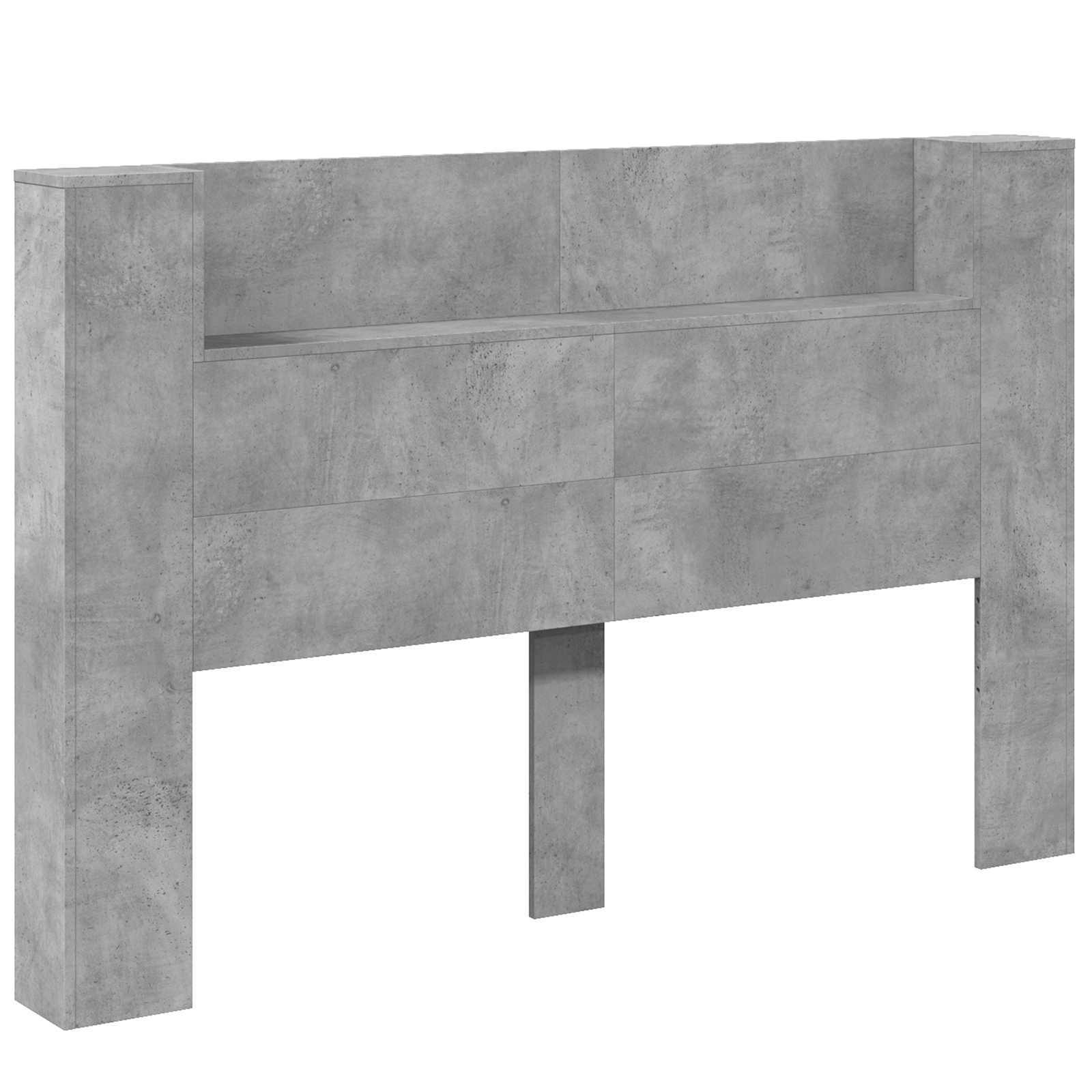 Uzglavlje Betonski sivi 160 x 16,5 x 103,5 cm Konstruirano drvo