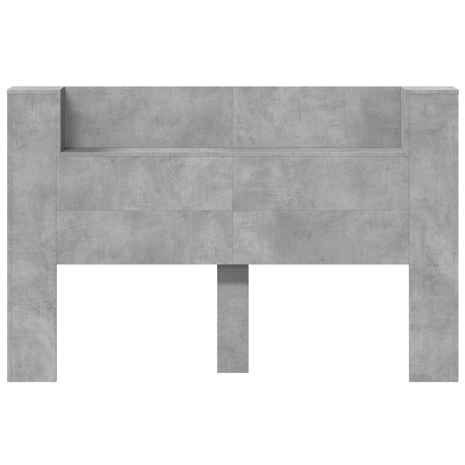 Uzglavlje Betonski sivi 160 x 16,5 x 103,5 cm Konstruirano drvo