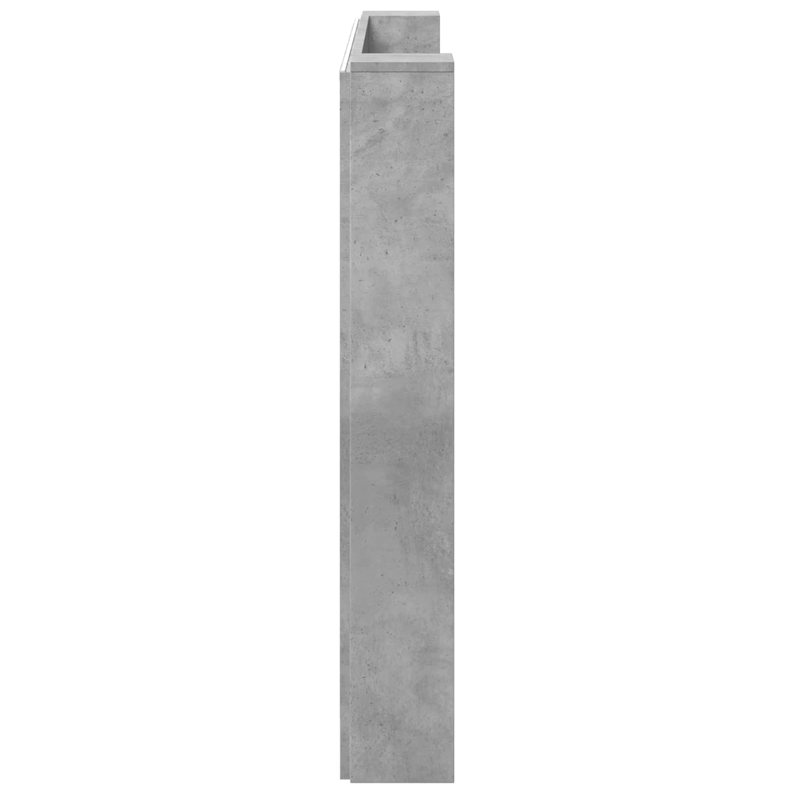 Uzglavlje Betonski sivi 160 x 16,5 x 103,5 cm Konstruirano drvo
