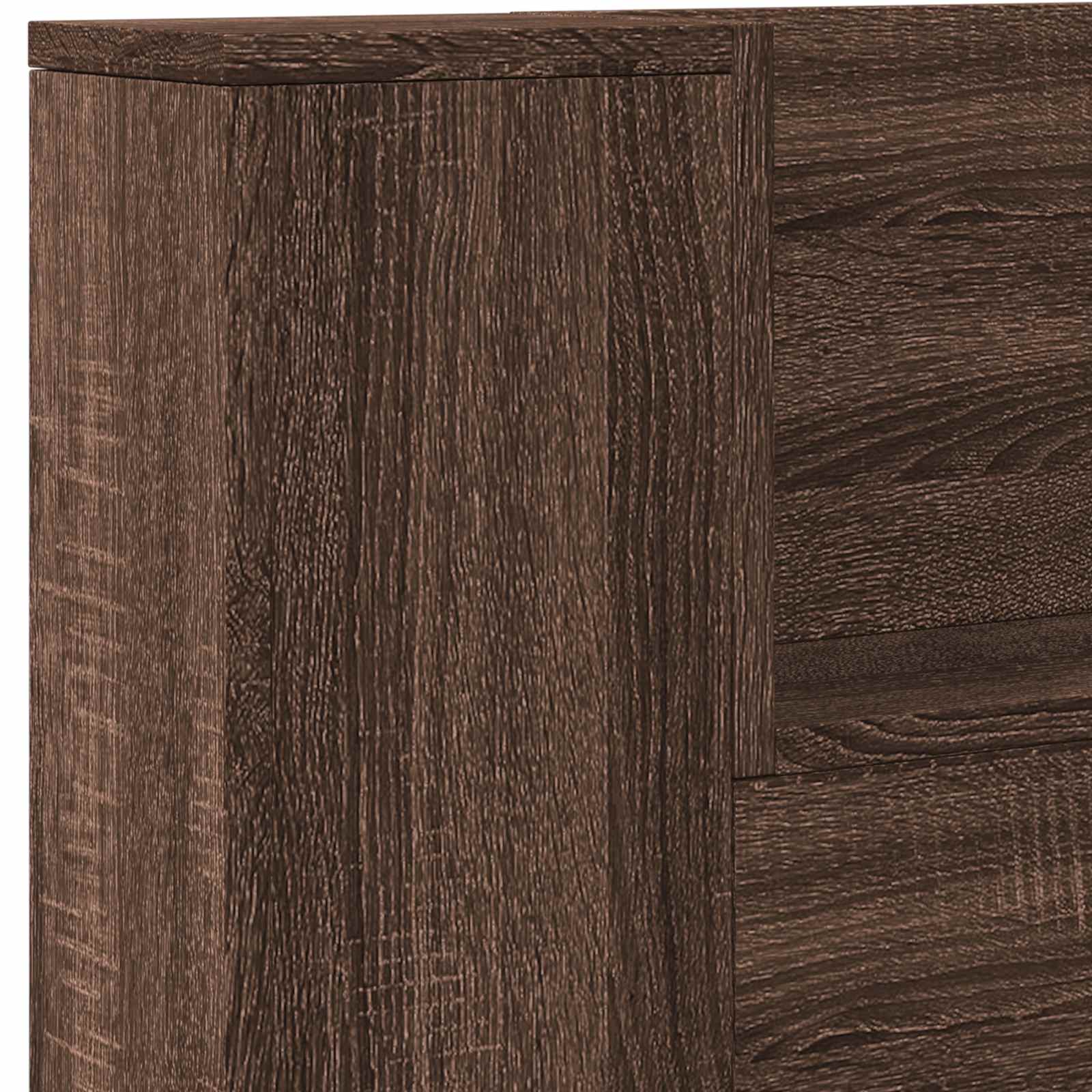 Uzglavlje Smeđi hrast 200 x 16,5 x 103,5 cm Konstruirano drvo