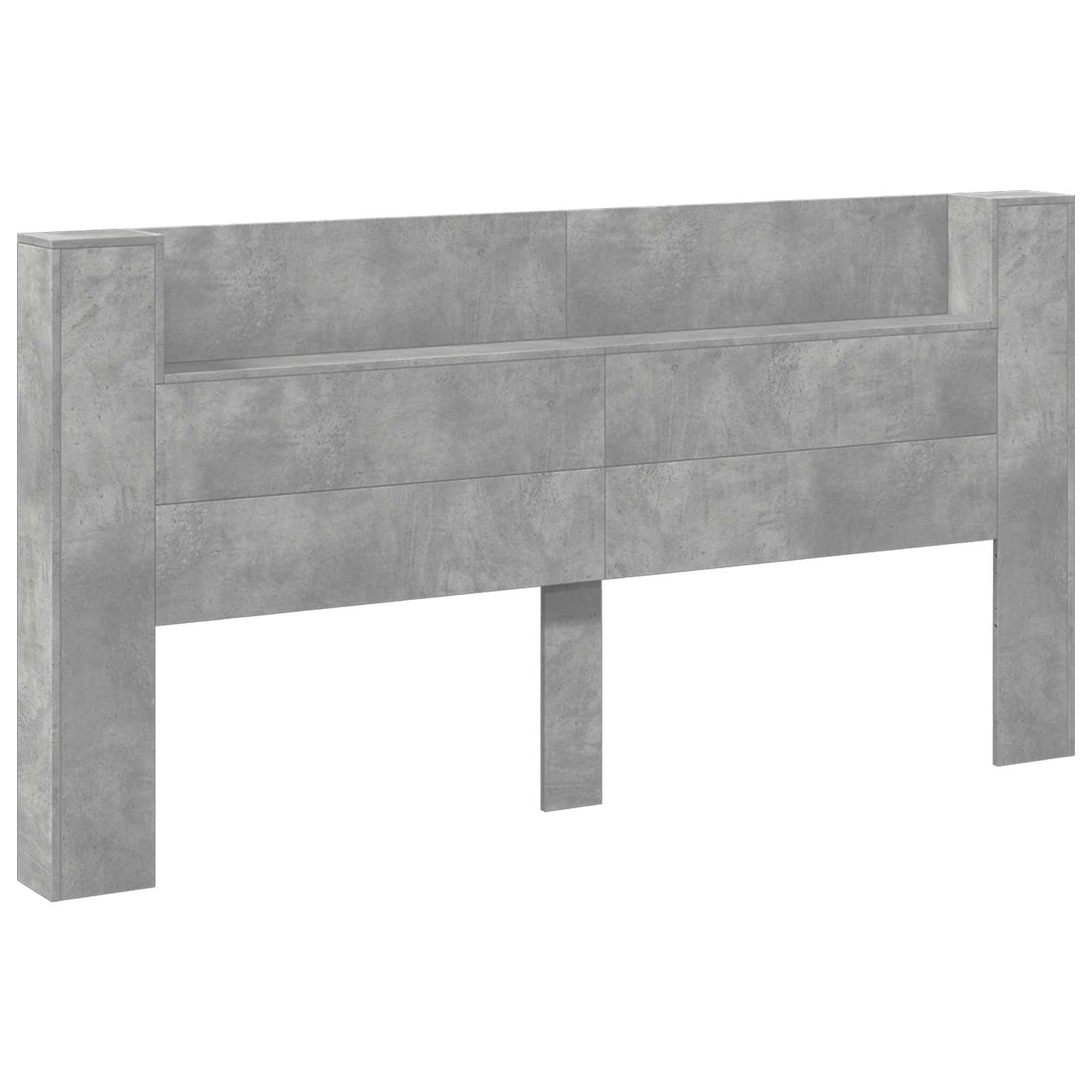 Uzglavlje Betonski sivi 200 x 16,5 x 103,5 cm Konstruirano drvo