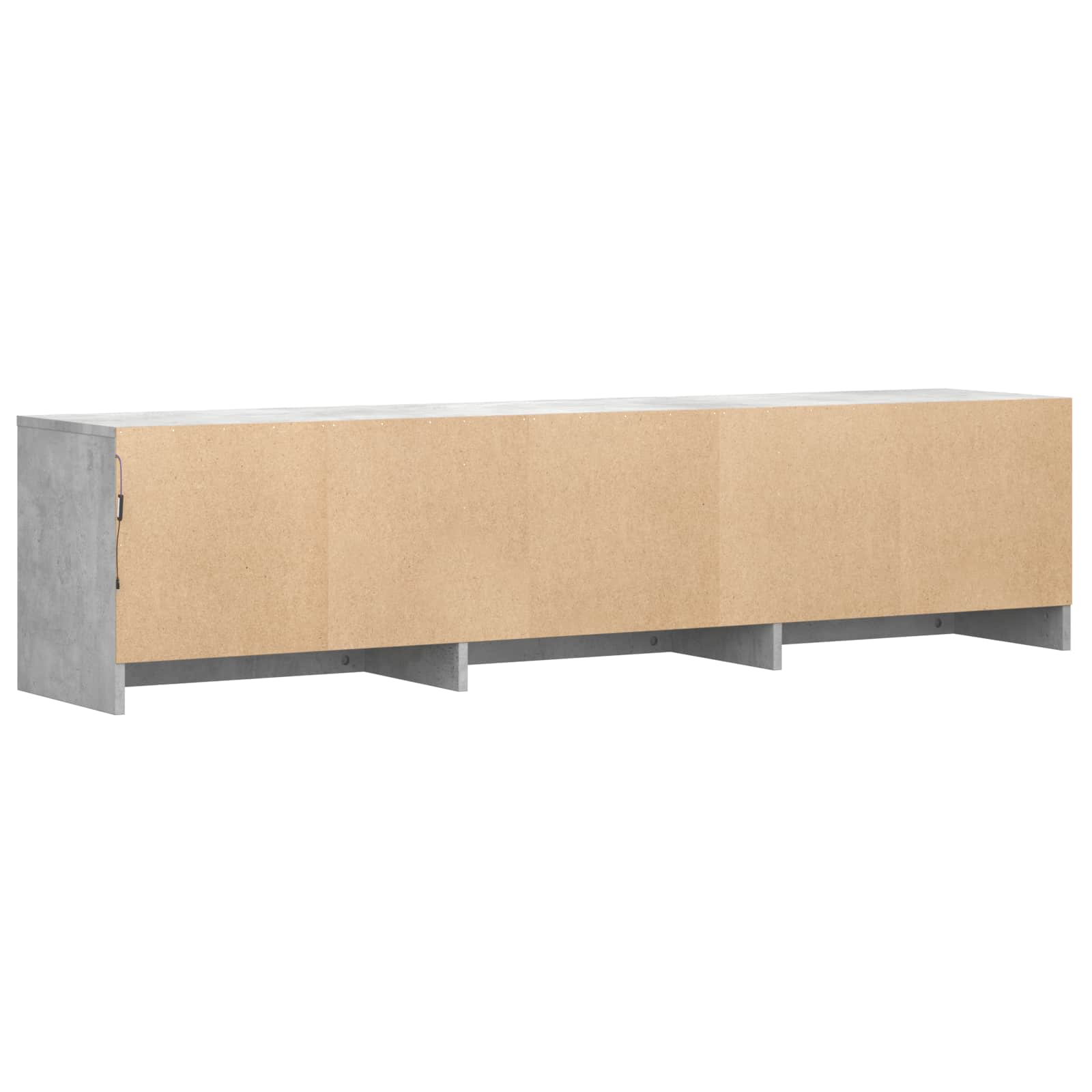 TV ormarić s LED rasvjetom Betonsko Siva 165 x 34 x 40 cm