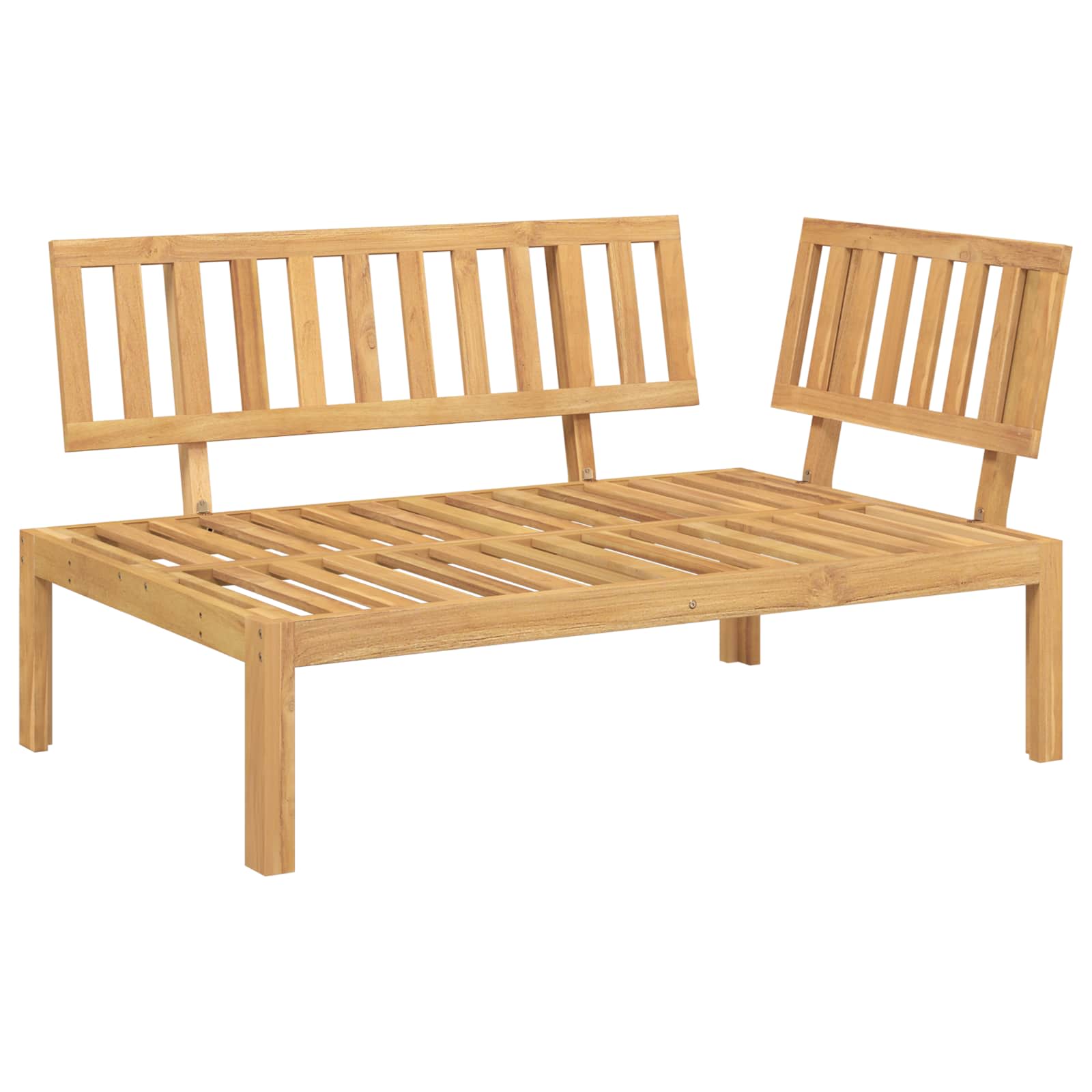 Set sofe s jastukom Siva 133 x 92 x 69 cm Čvrsto drvo akacije