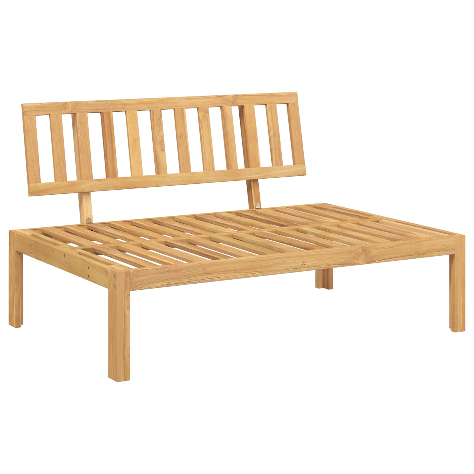 Set sofe Sivo-smeđa 120 x 92 x 69 cm Čvrsto drvo akacije