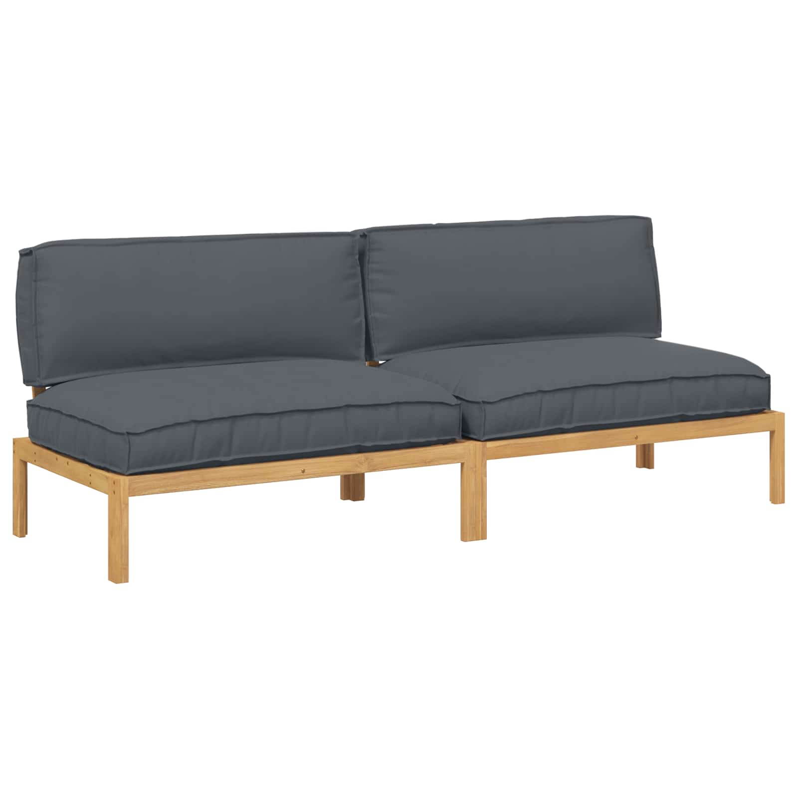 Set sofe Antracit 240 x 92 x 69 cm Čvrsto drvo akacije