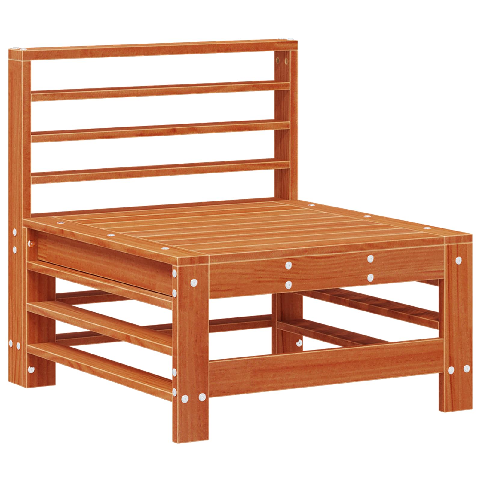 Set lounge namještaja za vrt 7 pcs Vosak Smeđa Masivna borovina