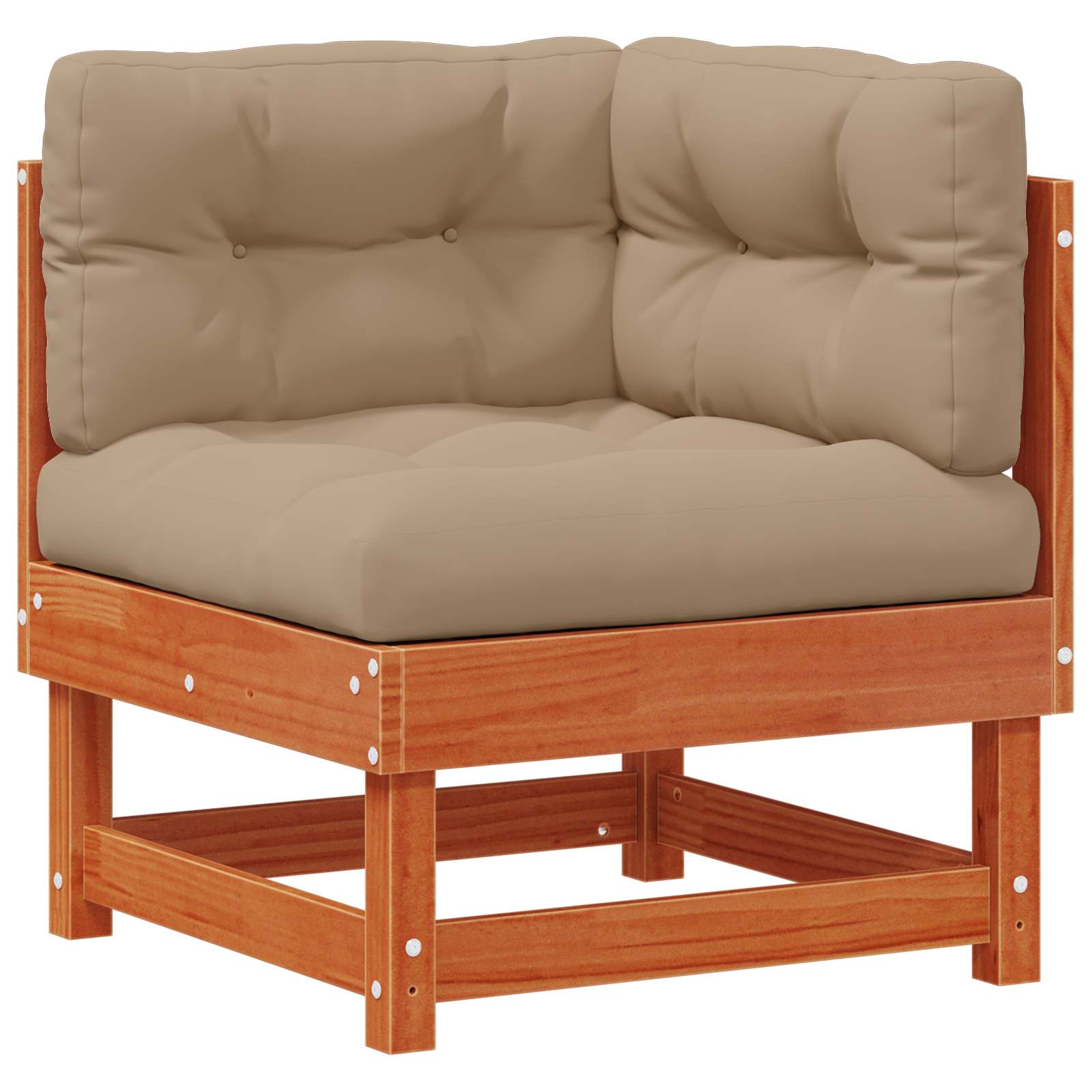 Set lounge namještaja za vrt 15 pcs Voštanosmeđa