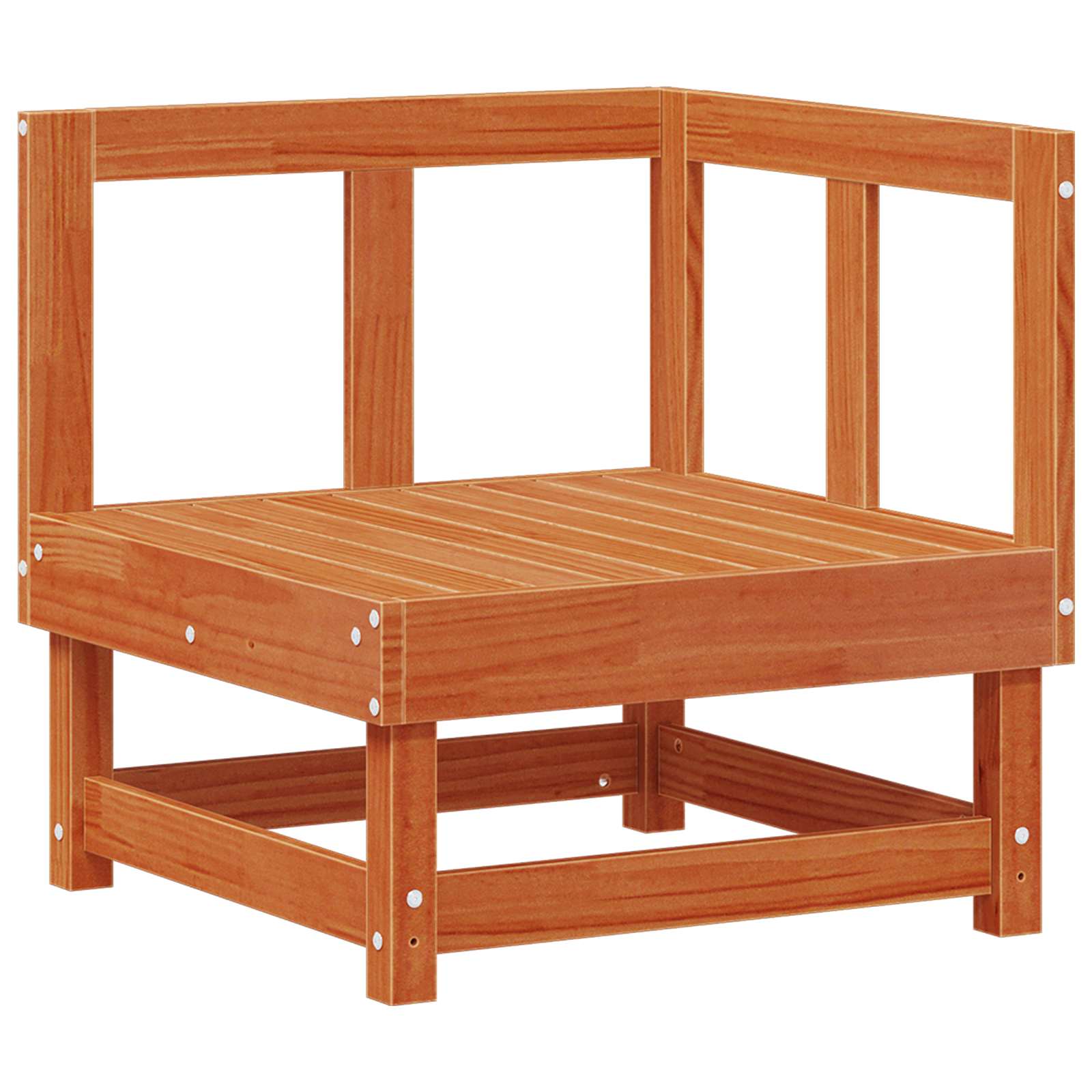 Set lounge namještaja za vrt 5 pcs Vosak Smeđa Masivna borovina