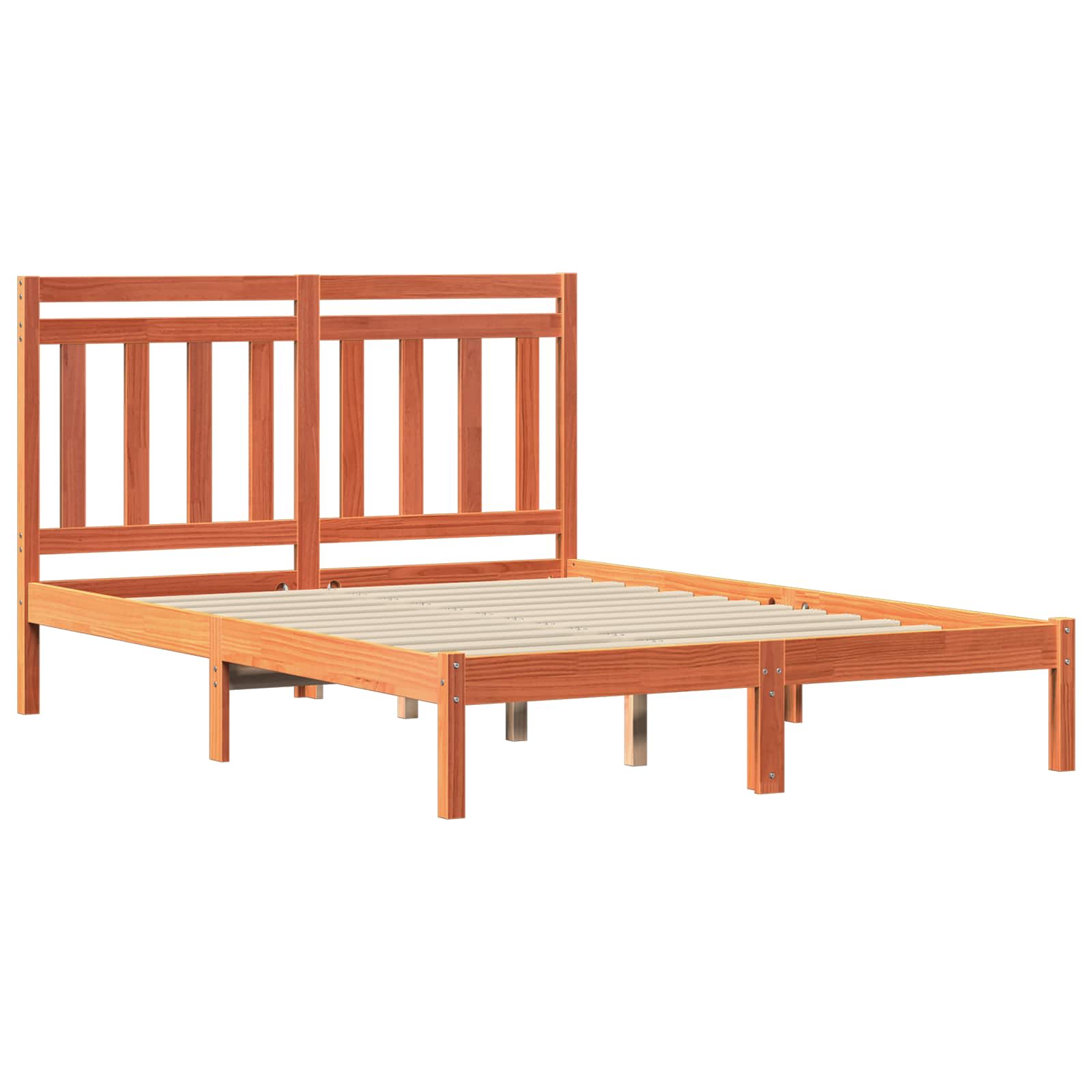 Krevetna konstrukcija Vosak smeđa 205,5 x 155,5 x 100 cm