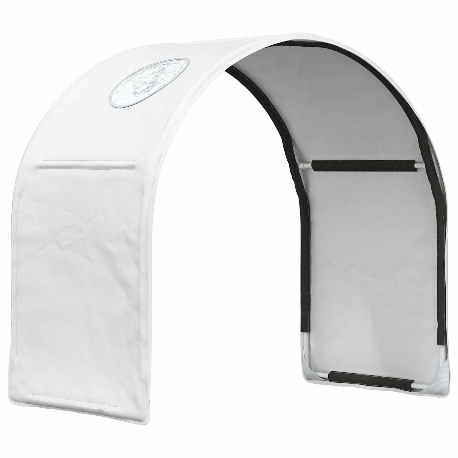Tunis za krevet 2 pcs Bijela 211 x 52,5 x 2 cm Poliester