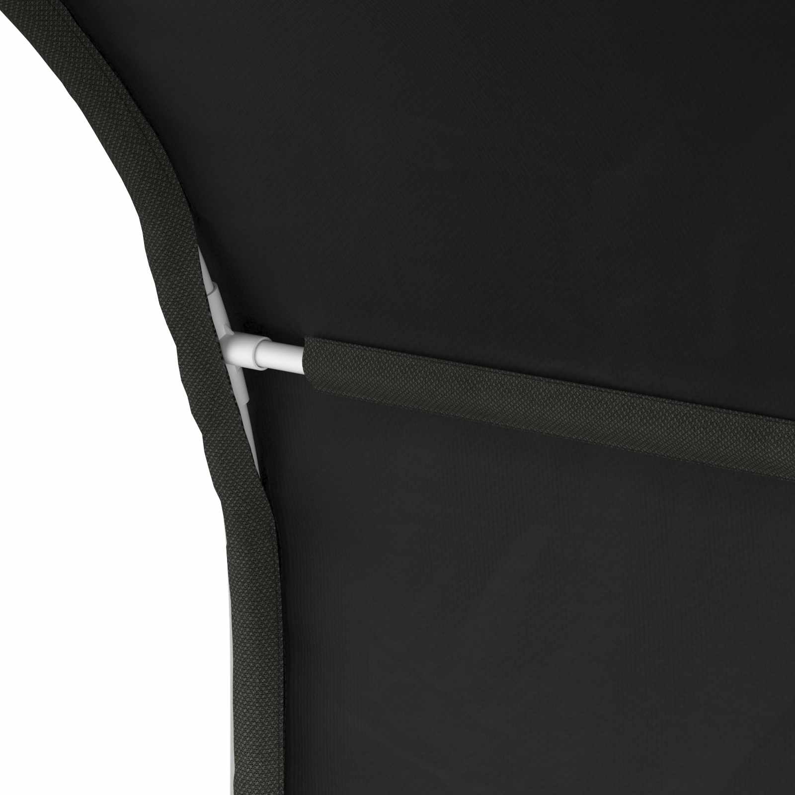 Tunis za krevet 2 pcs Crna 211 x 67.5 x 2 cm Poliester
