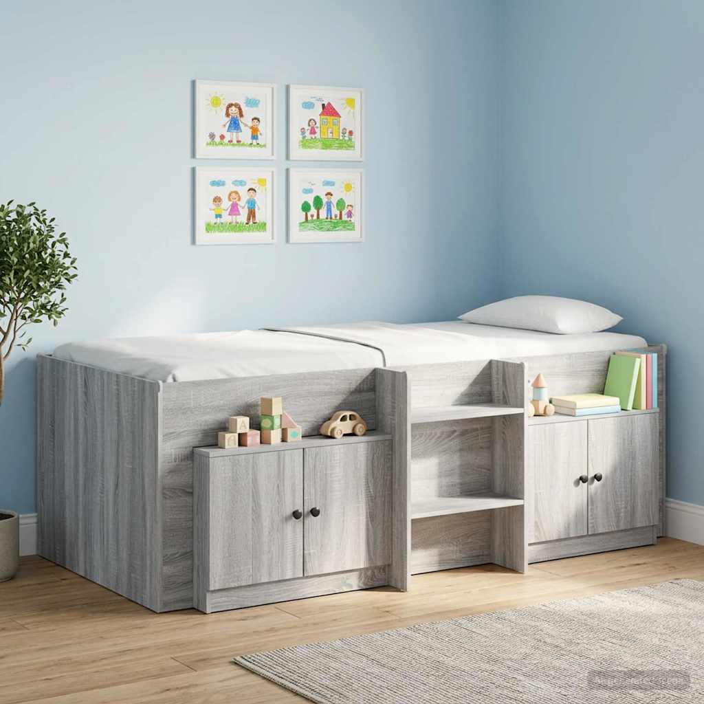Ormar za krevet na kat 2 kom. Siva Sonoma 66 x 35 x 48 cm