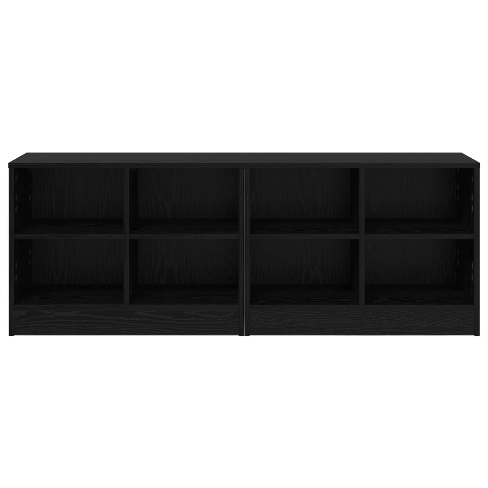 Ormarić za krevet s policom 2 pcs Crni hrast 66 x 33 x 48 cm
