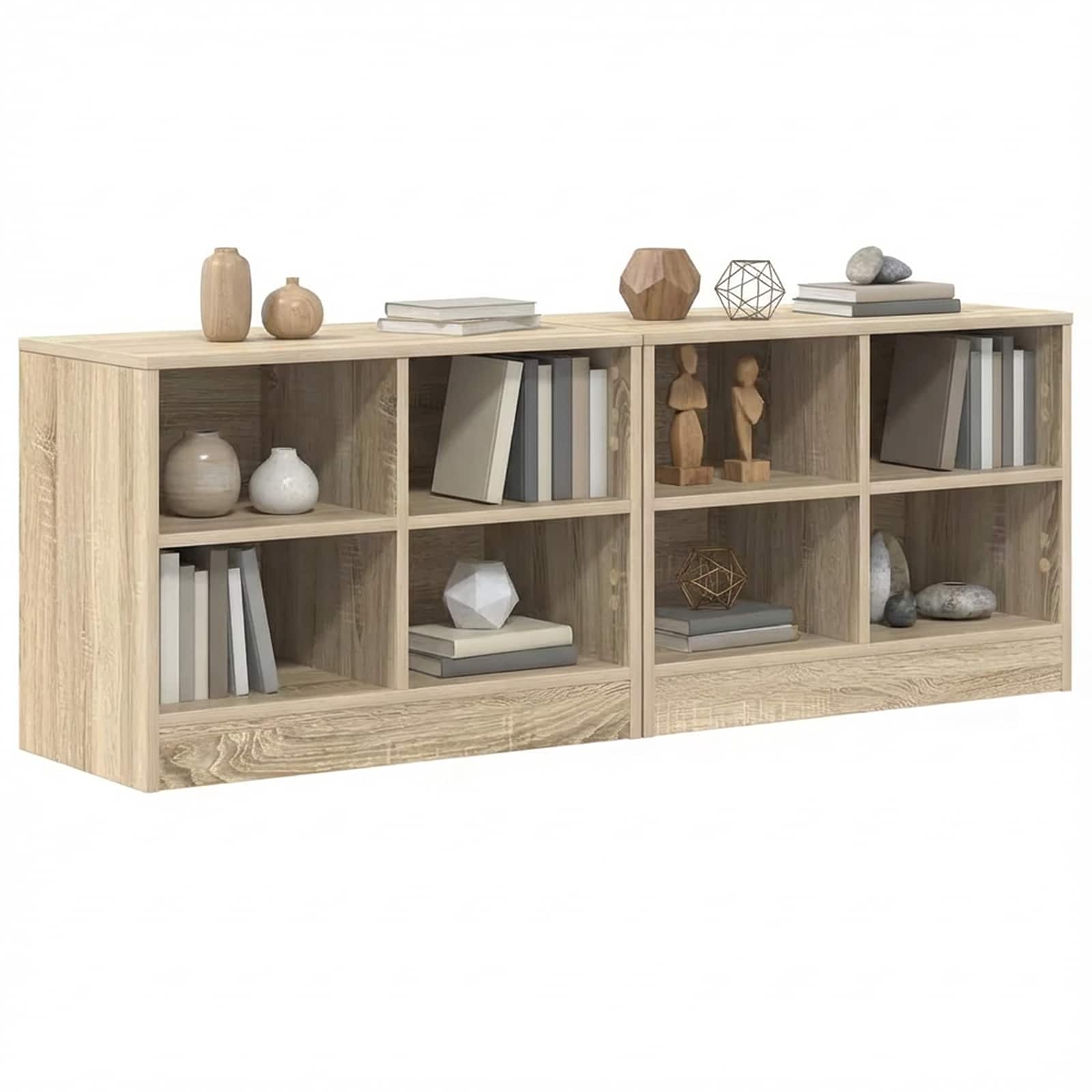 Ormarić za krevet s policom 2 pcs Hrast sonoma 66 x 33 x 48 cm
