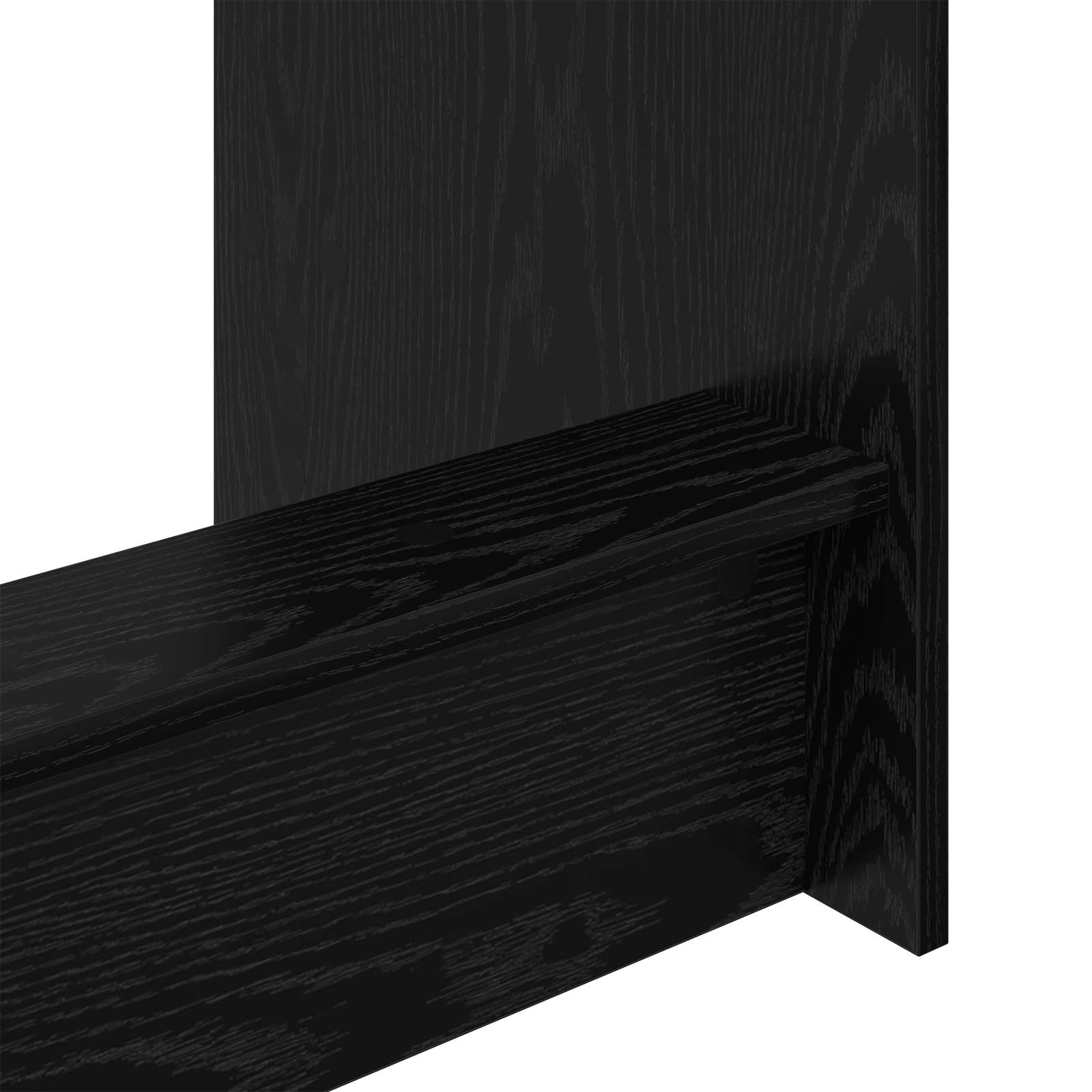 Krevet Radni Stol Crni hrast Konstruirano drvo 100 x 45 x 75 cm