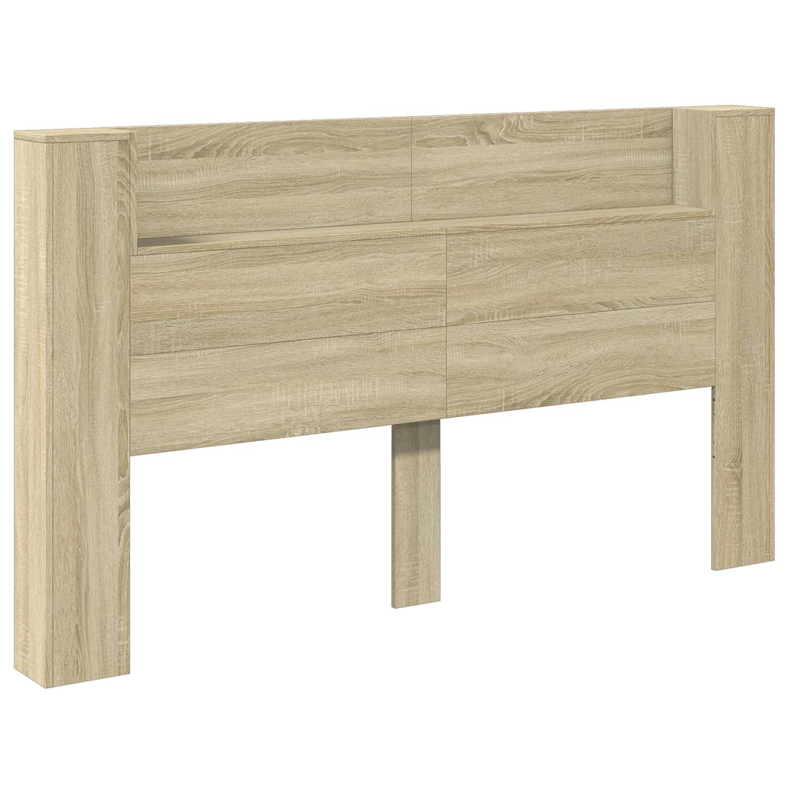 Krevetna ploča s LED-om s policom Sonoma 180 x 16,5 x 103,5 cm