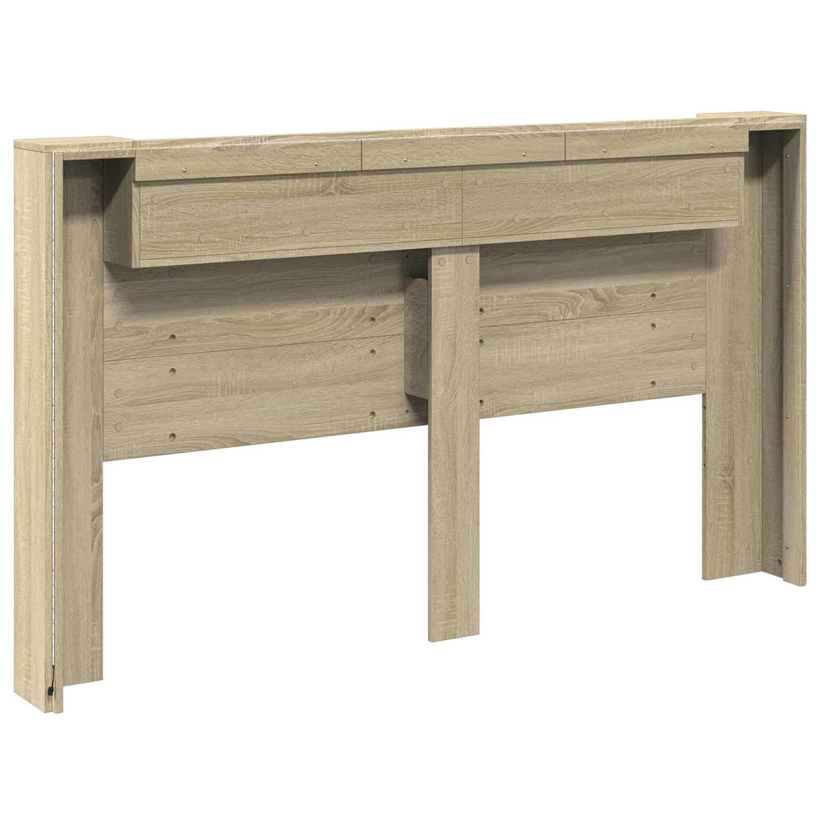 Krevetna ploča s LED-om s policom Sonoma 180 x 16,5 x 103,5 cm