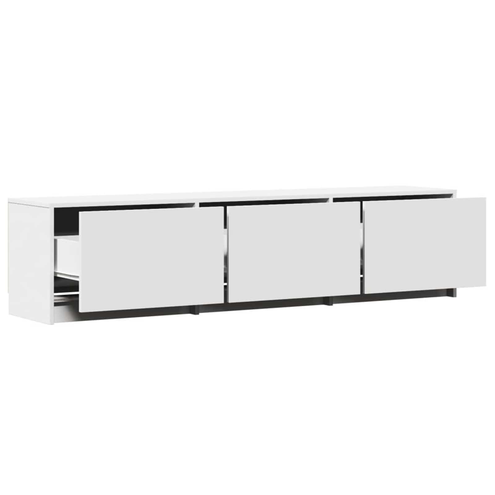 TV ormar s ladicama Bijelo 165 x 34 x 40 cm Konstruirano drvo