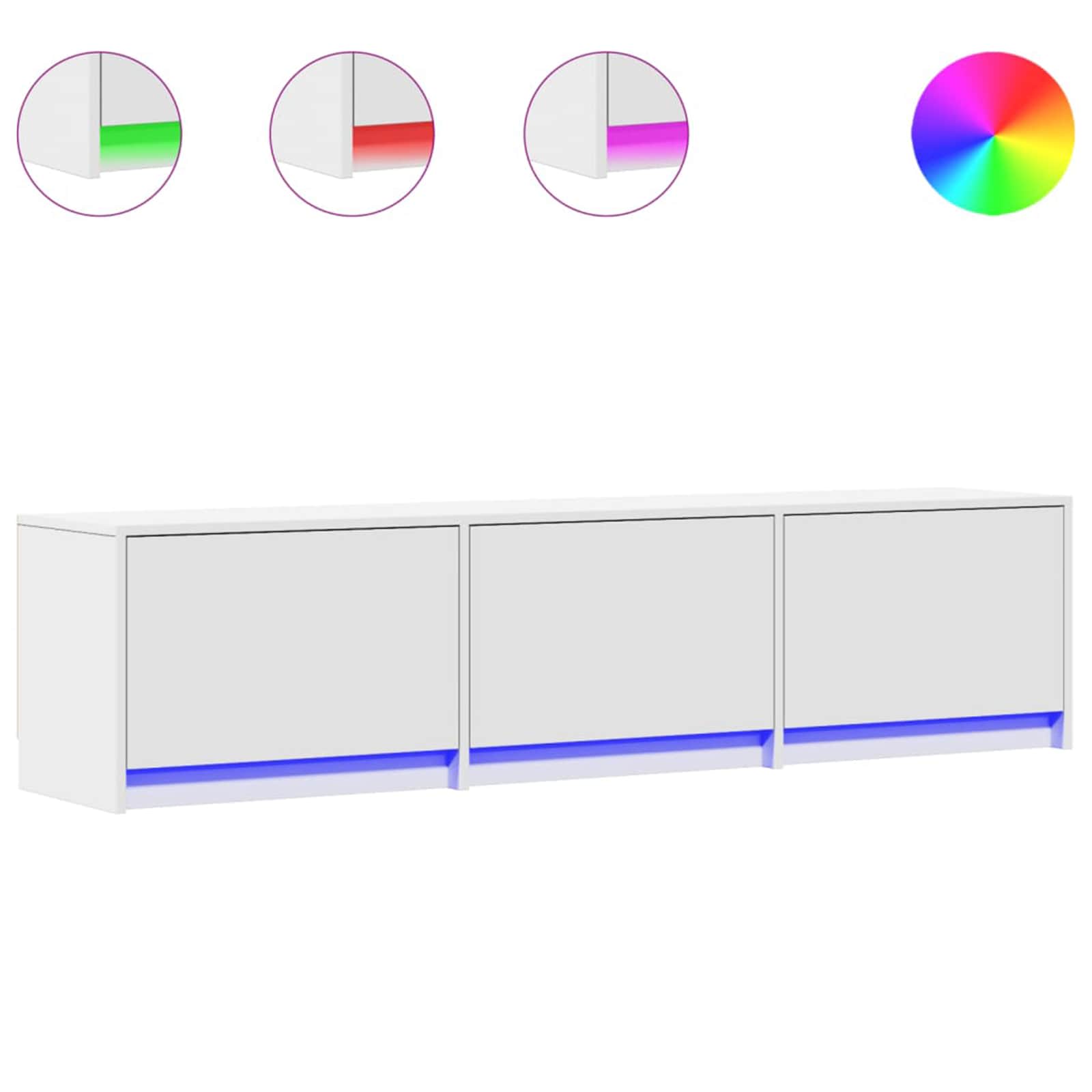 TV ormar s ladicama Bijelo 165 x 34 x 40 cm Konstruirano drvo