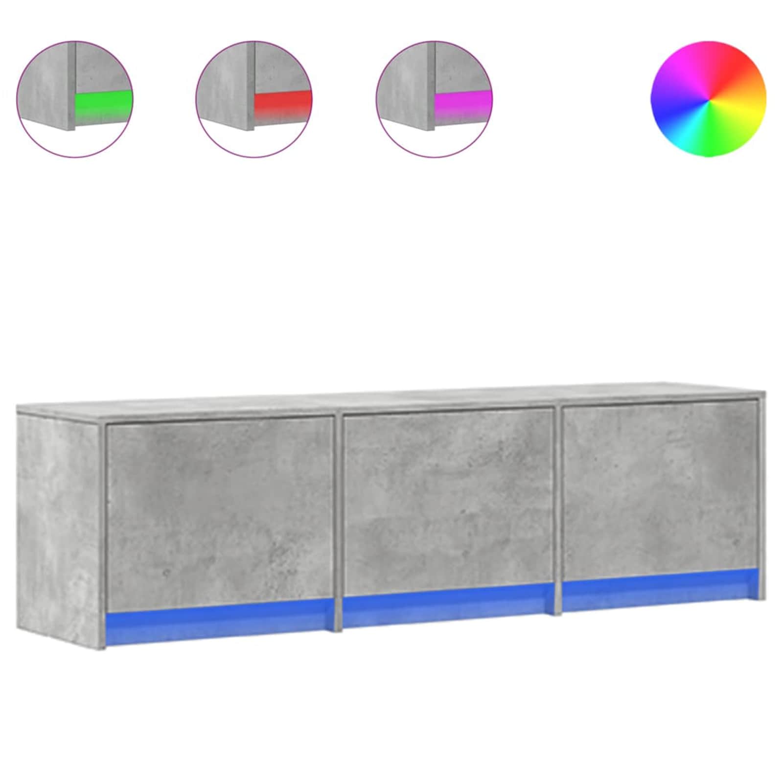 TV ormar s ladicama Beton 140 x 34 x 40 cm Konstruirano drvo