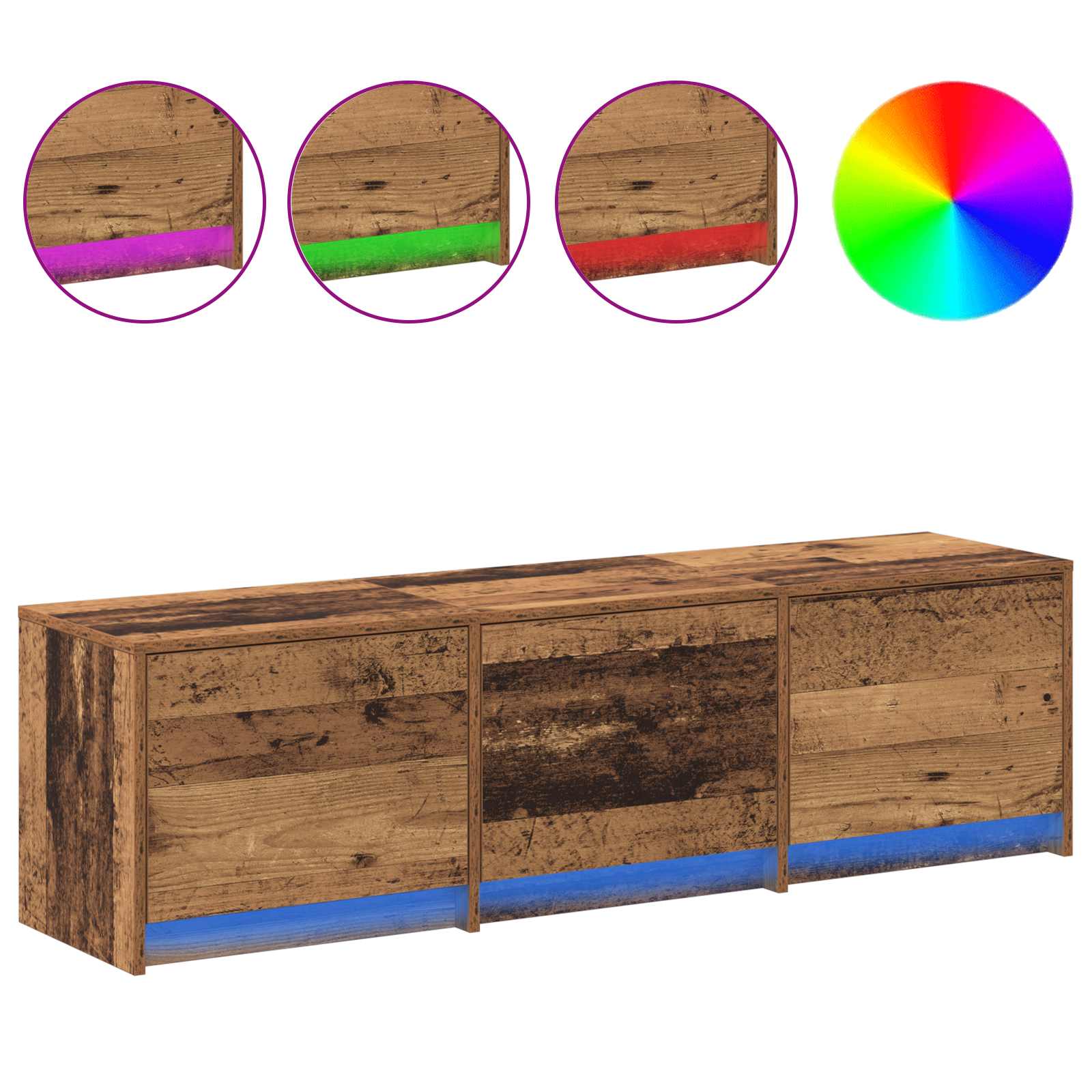 TV ormar 140 x 34 x 40 cm Staro drvo Konstruirano drvo