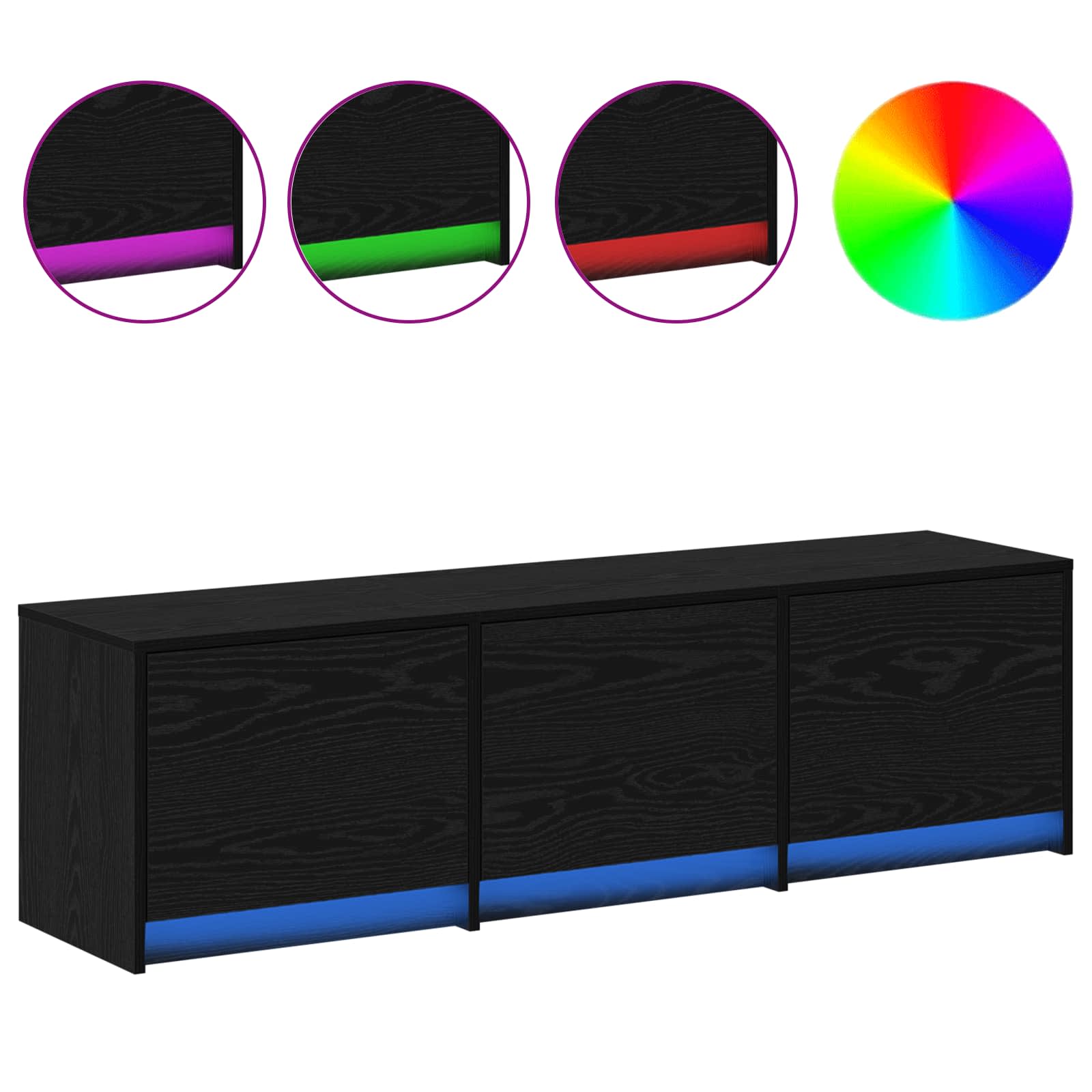 TV ormar Crni hrast 140 x 34 x 40 cm Konstruirano drvo