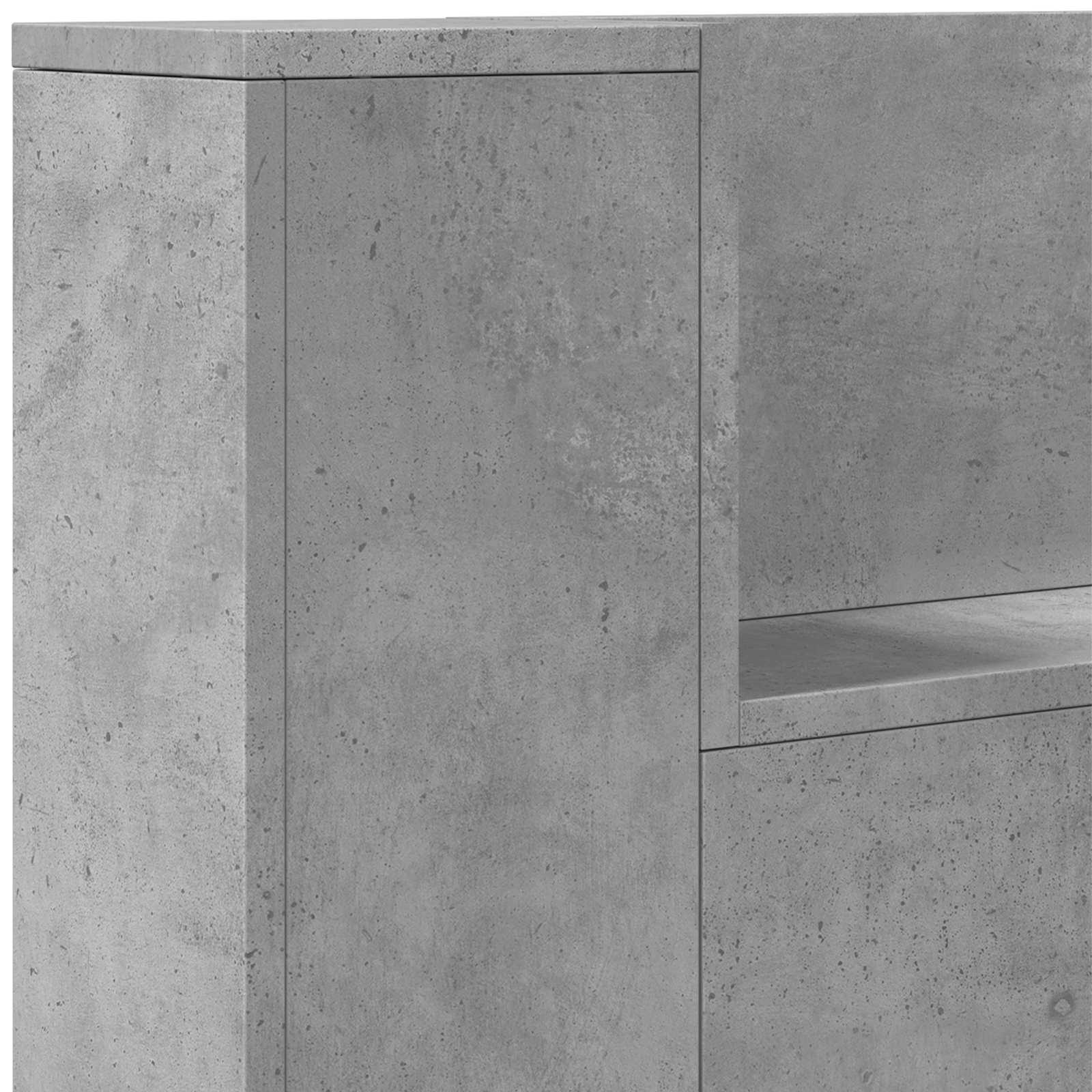 Krevetna ploča s LED-om s policom Beton 180 x 16,5 x 103,5 cm
