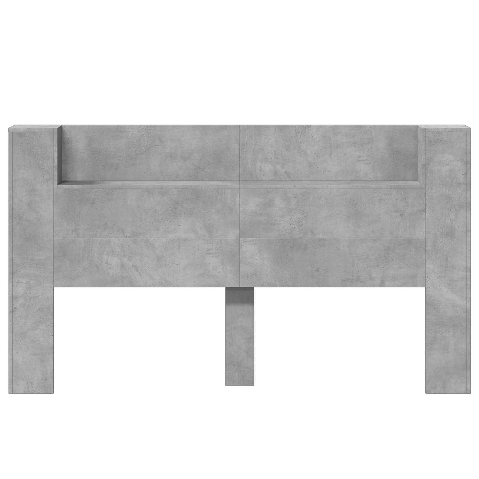 Krevetna ploča s LED-om s policom Beton 180 x 16,5 x 103,5 cm